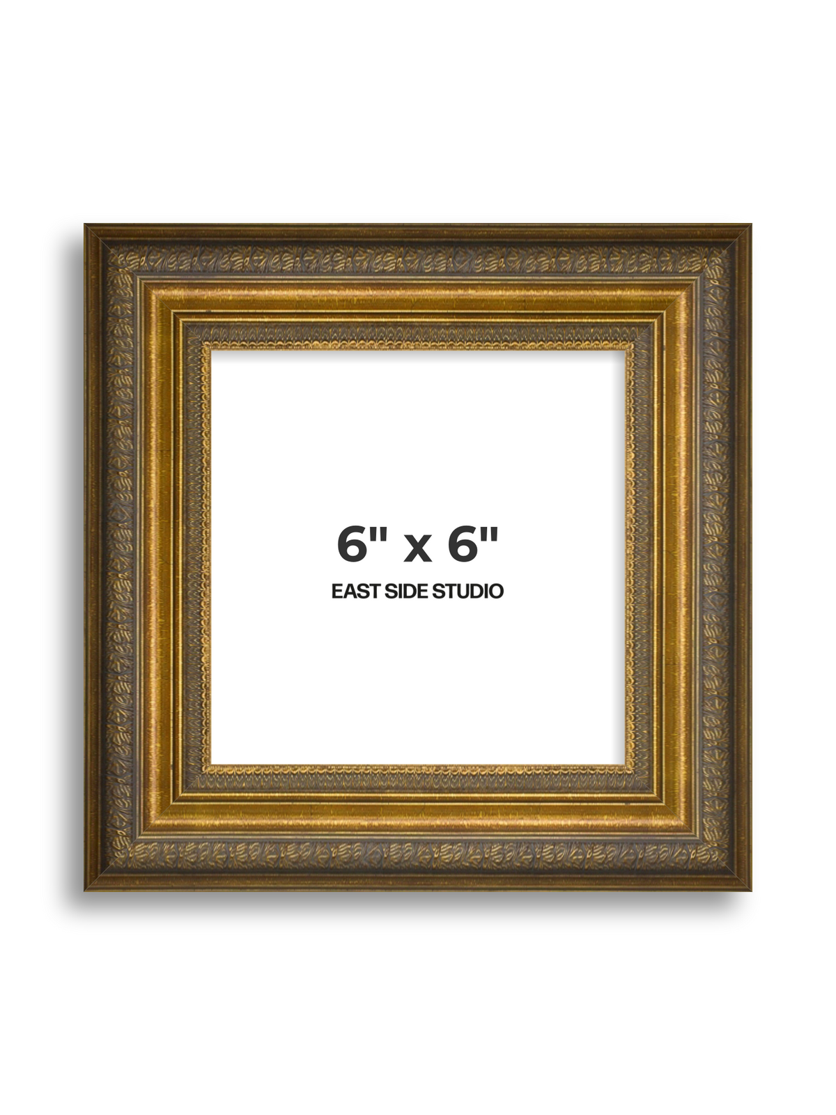 Frieze Antique Gold 6" x 6" picture frame