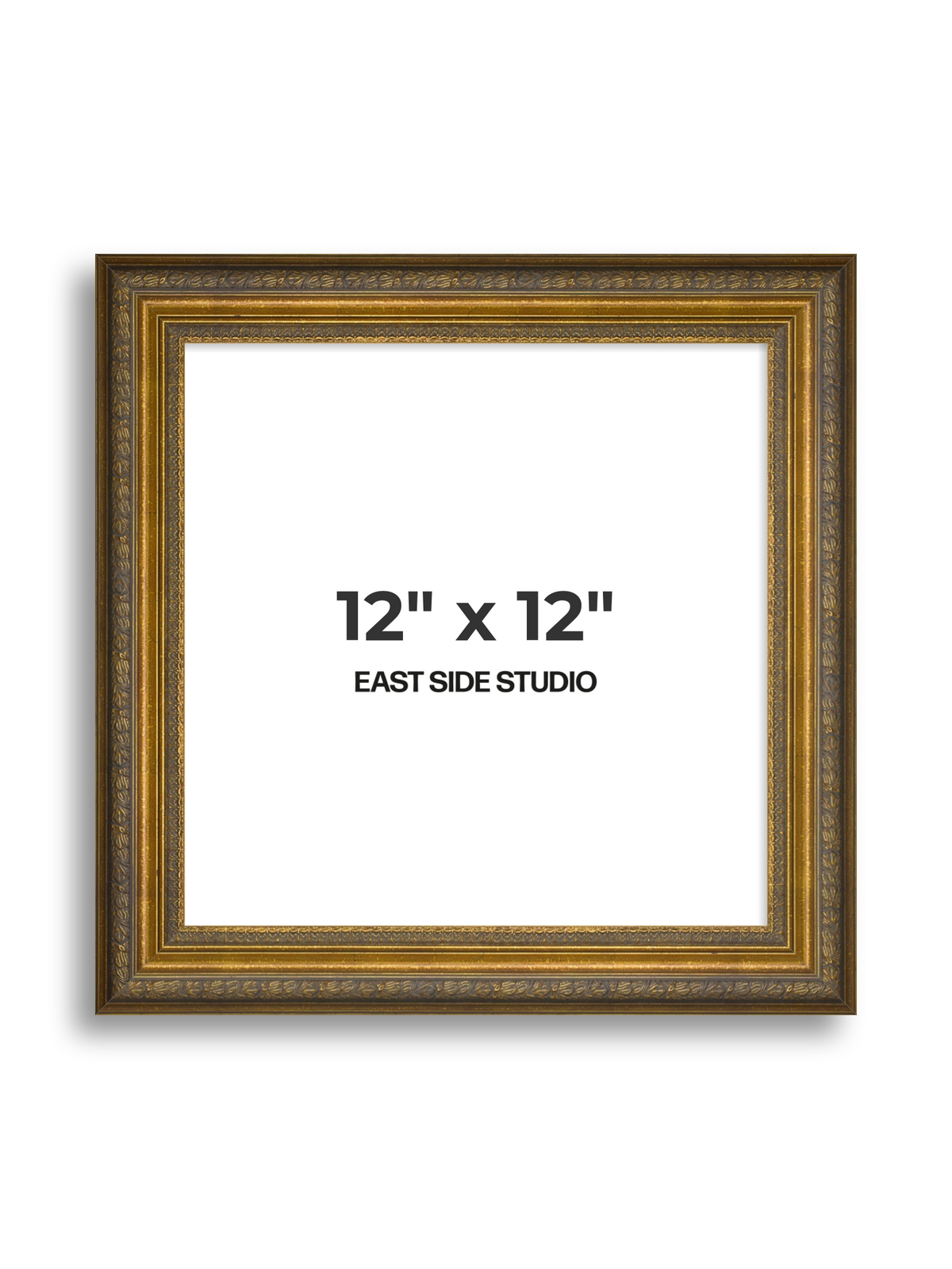 Frieze Antique Gold 12" x 12" picture frame