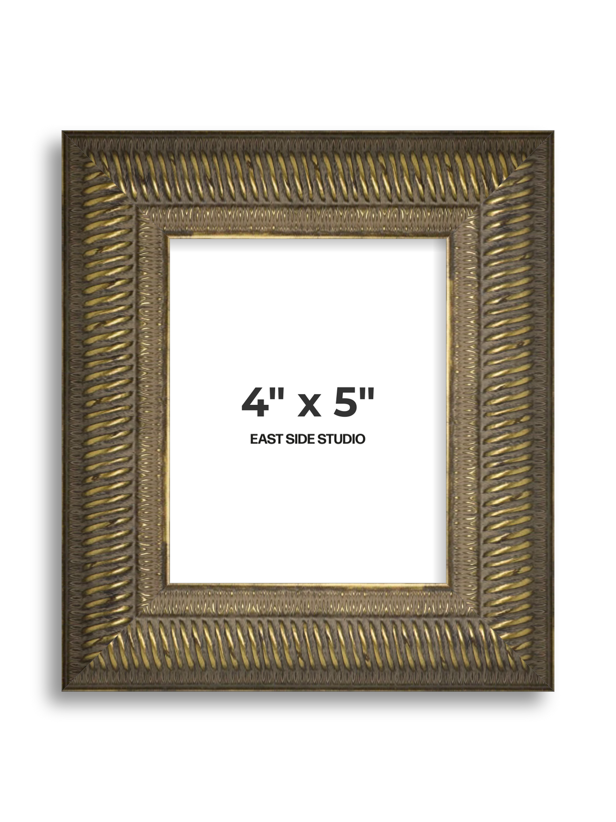 Torsade Aged Gold 4" x 5" picture frame