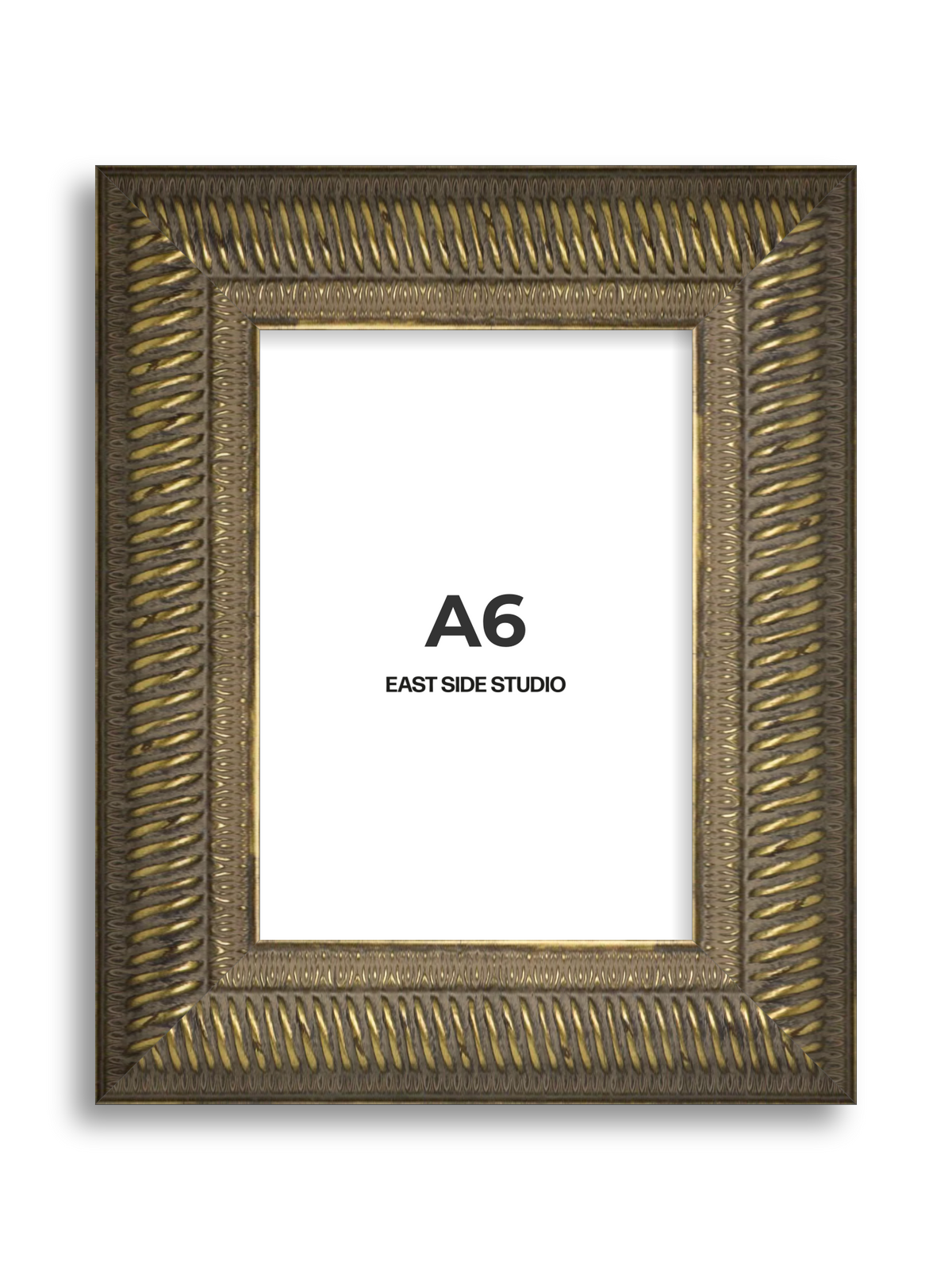 Torsade Aged Gold A6 picture frame