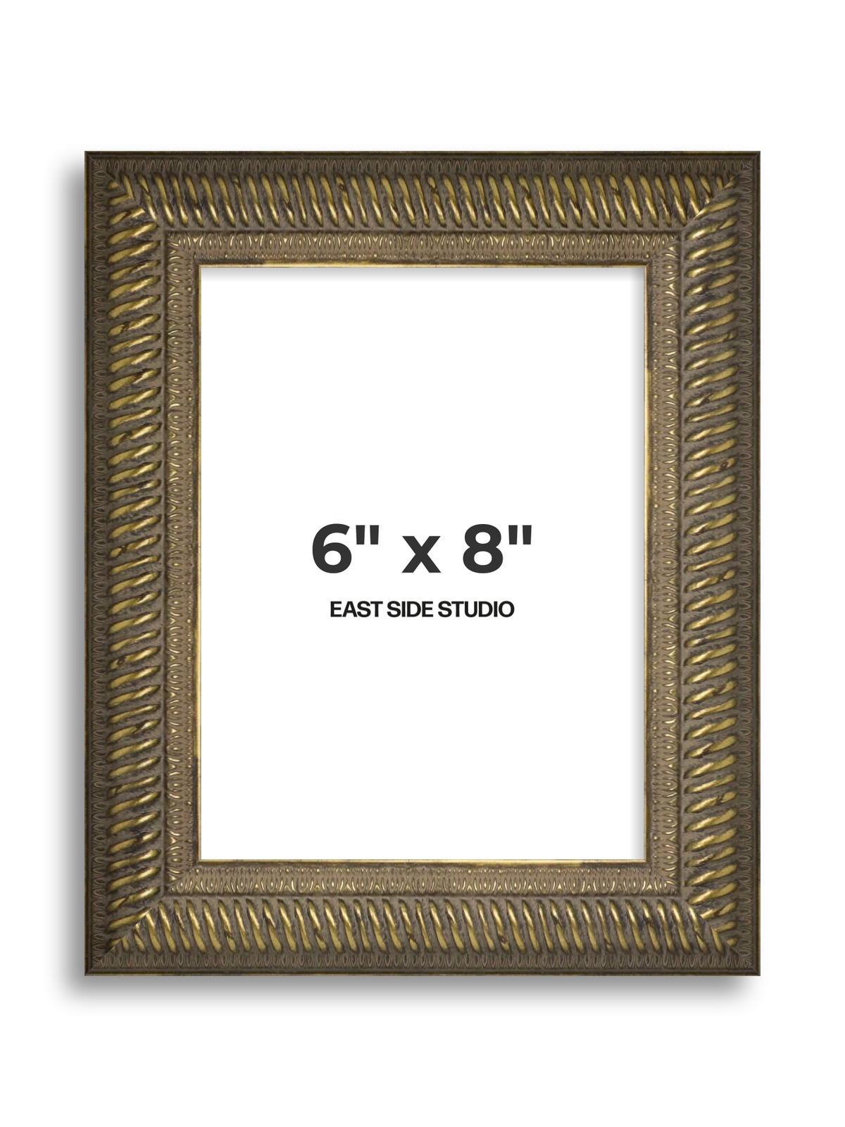 Torsade Aged Gold 6" x 8" picture frame