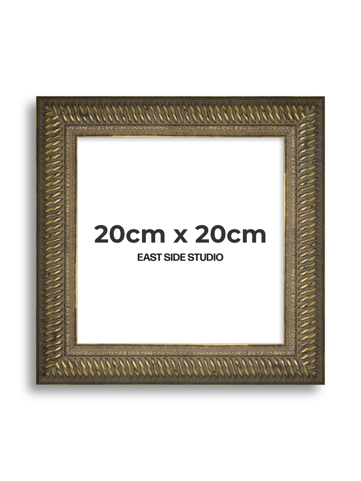 Torsade Aged Gold 20cm x 20cm picture frame