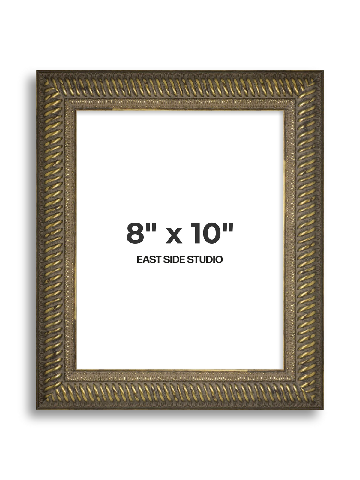 Torsade Aged Gold 8" x 10" picture frame
