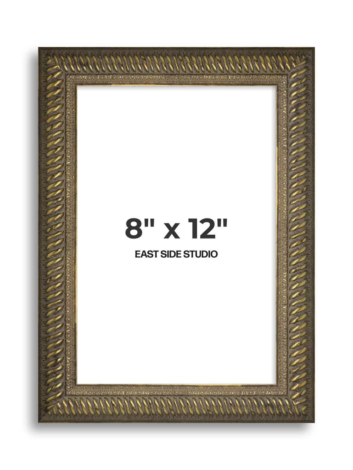 Torsade Aged Gold 8" x 12" picture frame