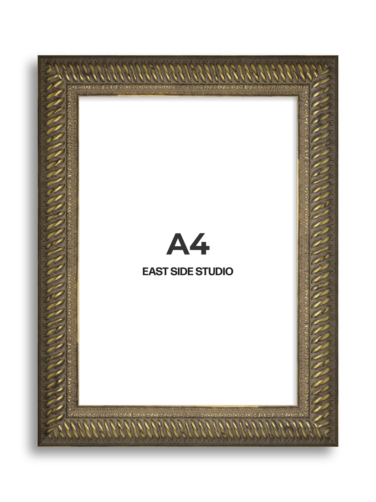 Torsade Aged Gold A4 picture frame
