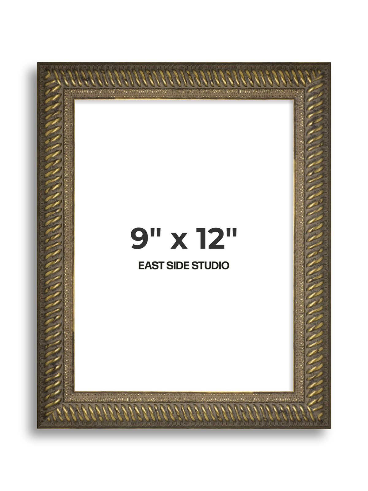 Torsade Aged Gold 9" x 12" picture frame