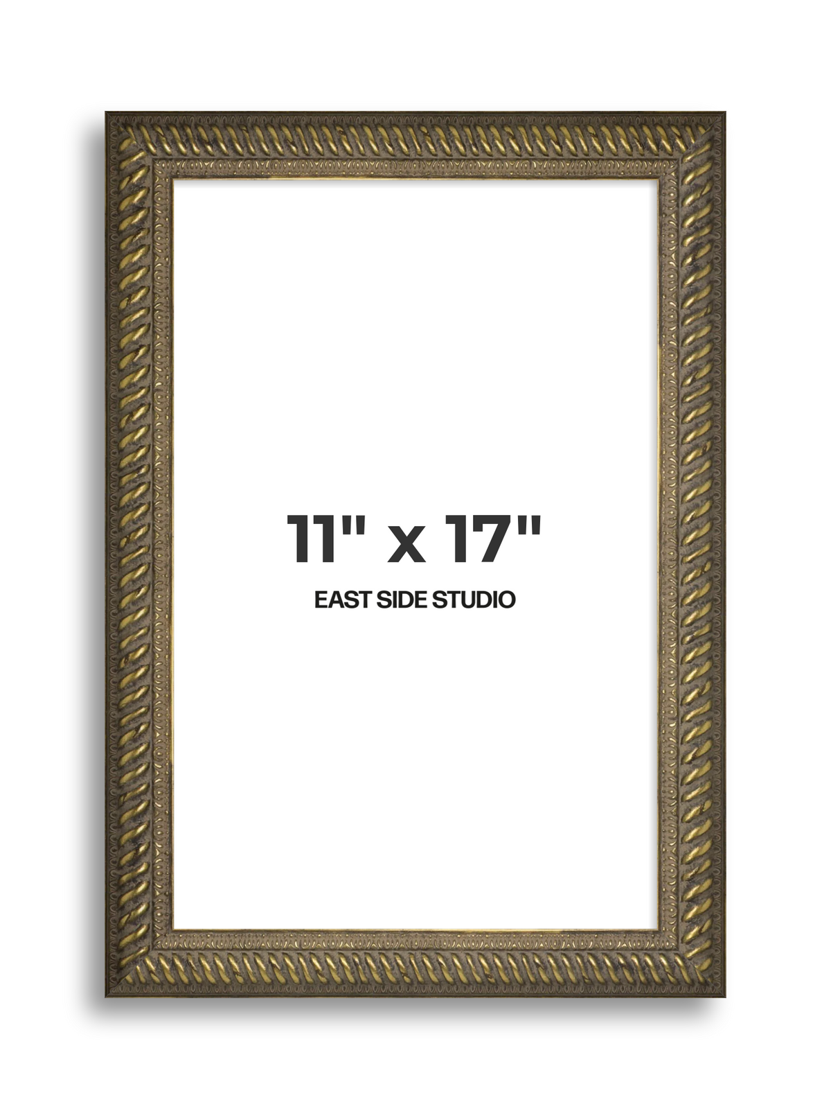 Torsade Aged Gold 11" x 17" picture frame