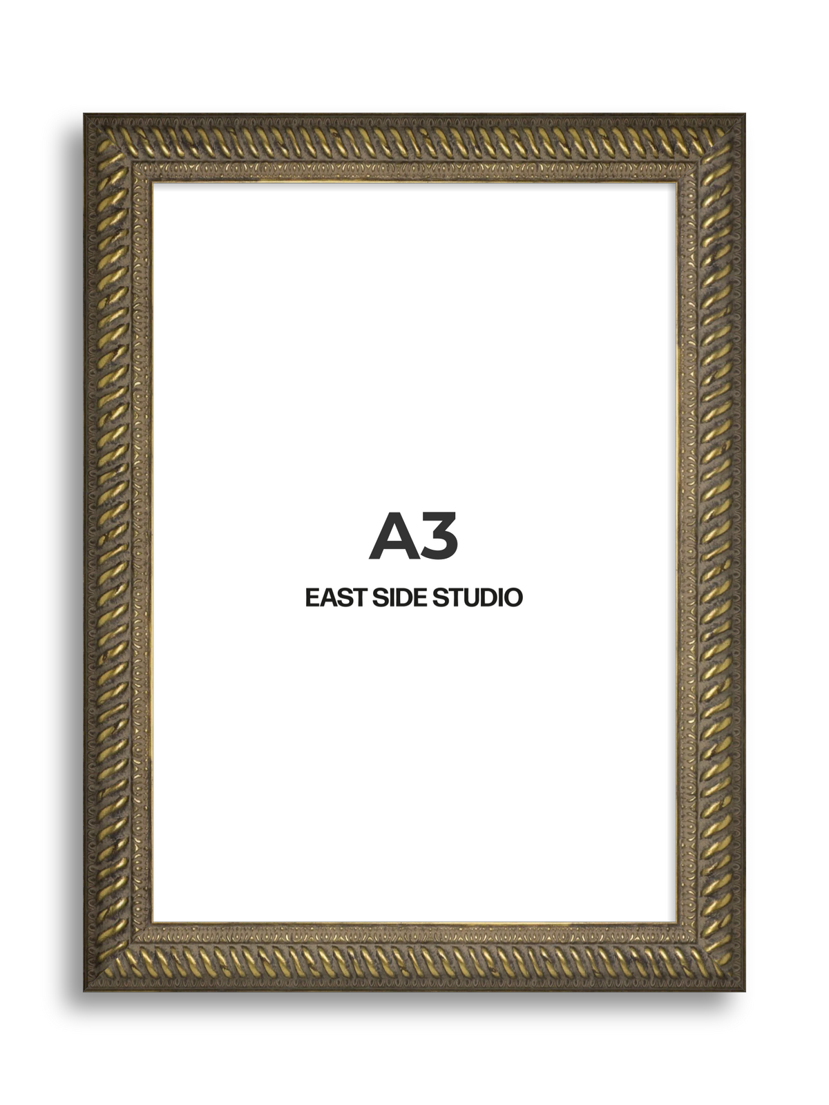 Torsade Aged Gold A3 picture frame