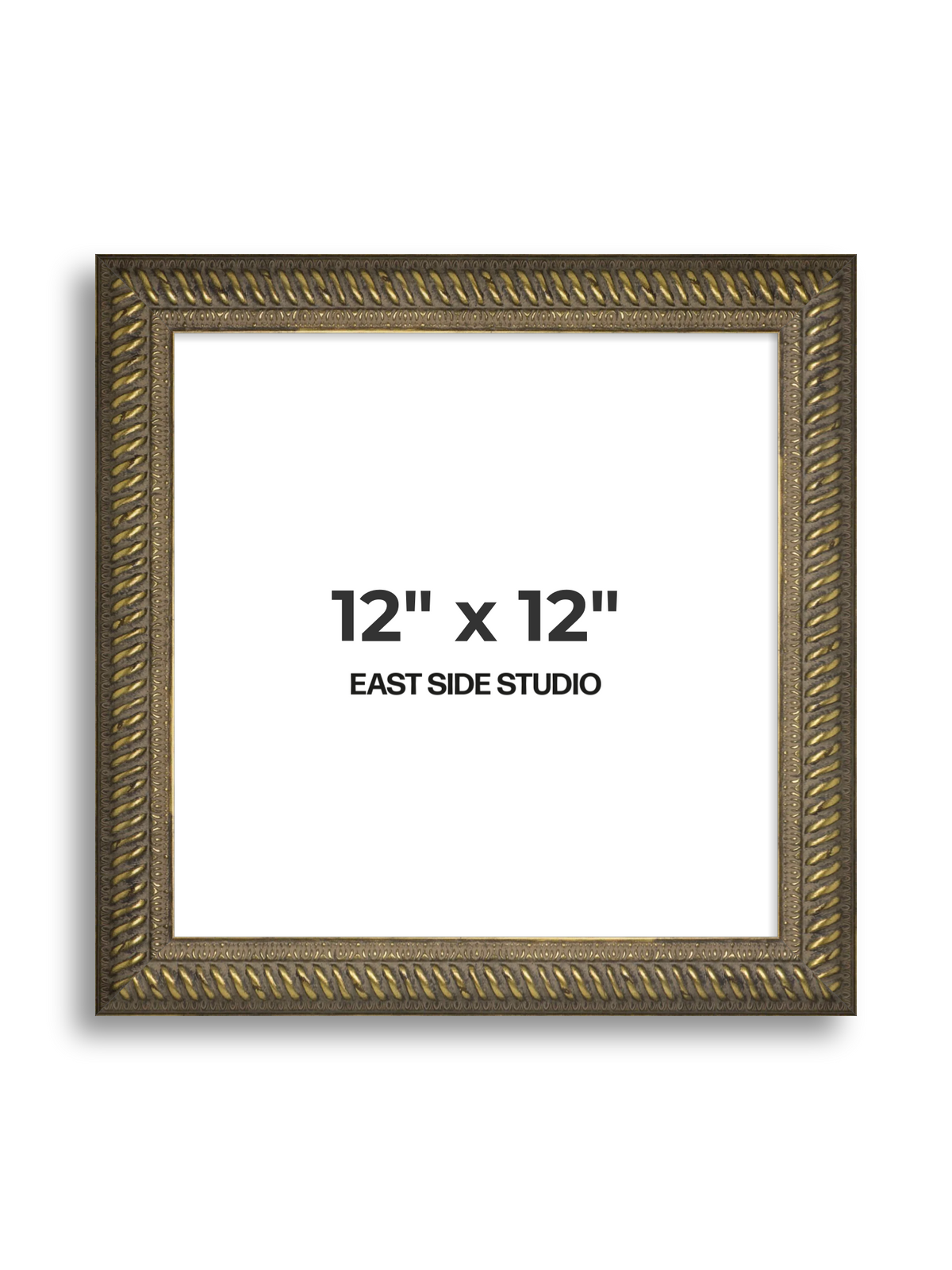 Torsade Aged Gold 12" x 12" picture frame