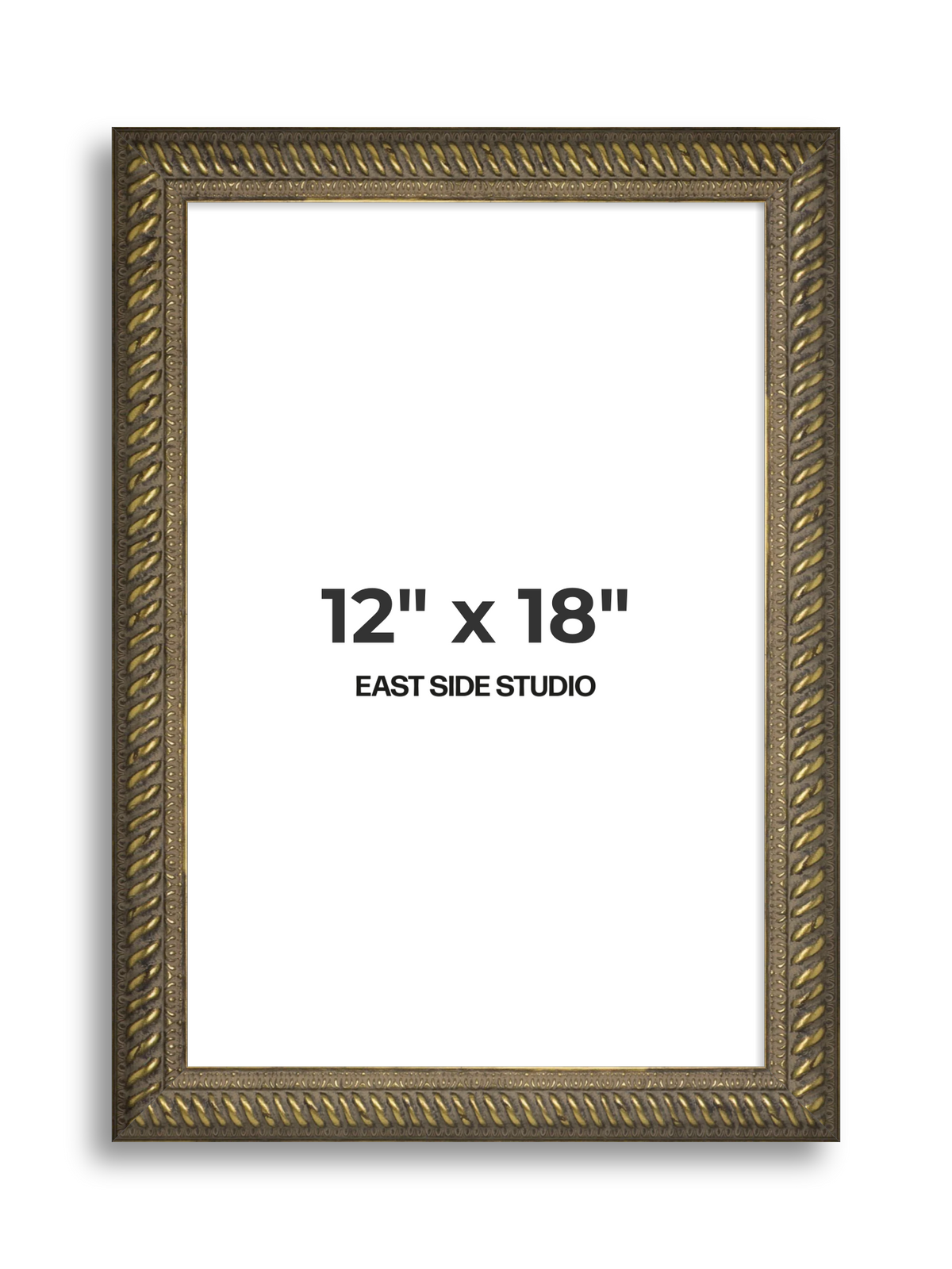 Torsade Aged Gold 12" x 18" picture frame