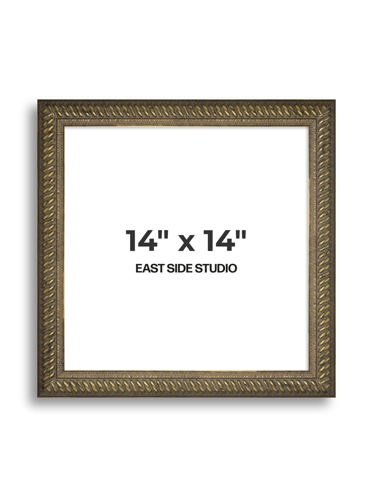 Torsade Aged Gold 14" x 14" picture frame