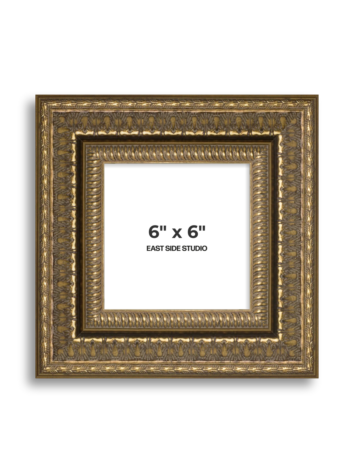 Coronet Antique Gold 6" x 6" picture frame