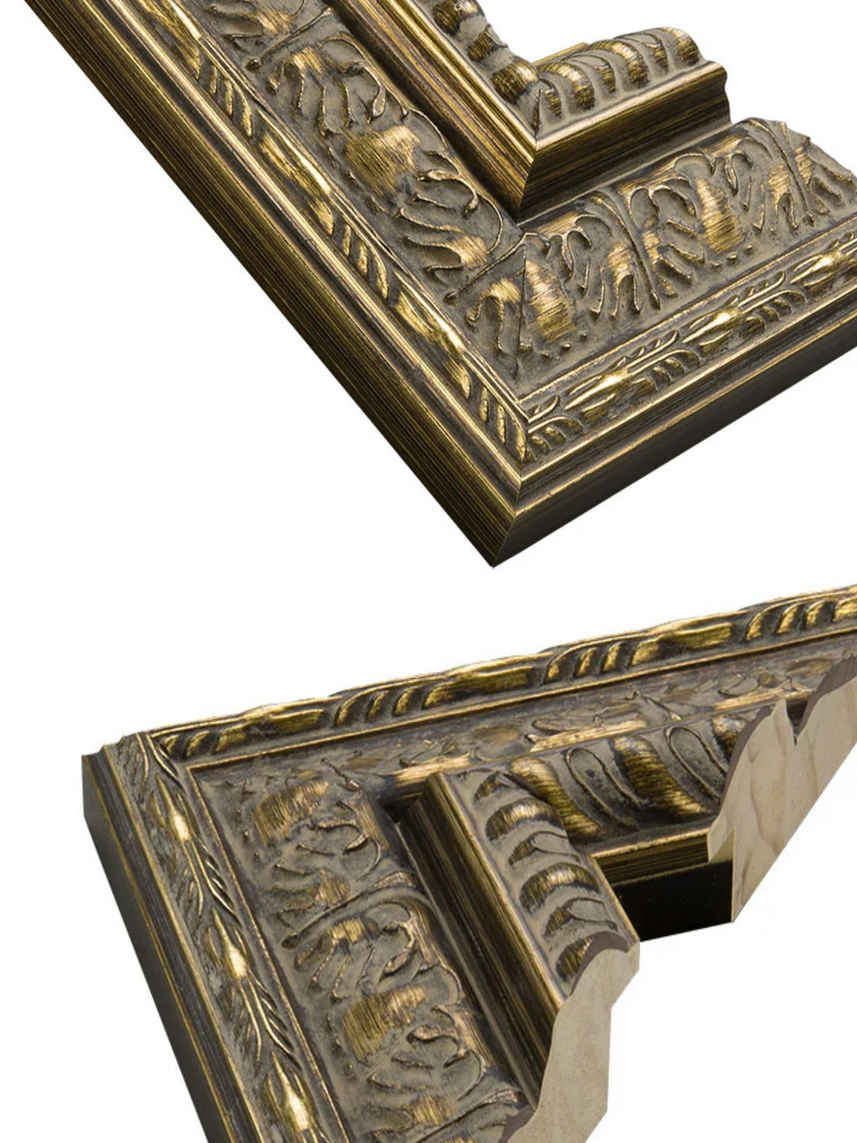 Coronet Bronze picture frame chevron view