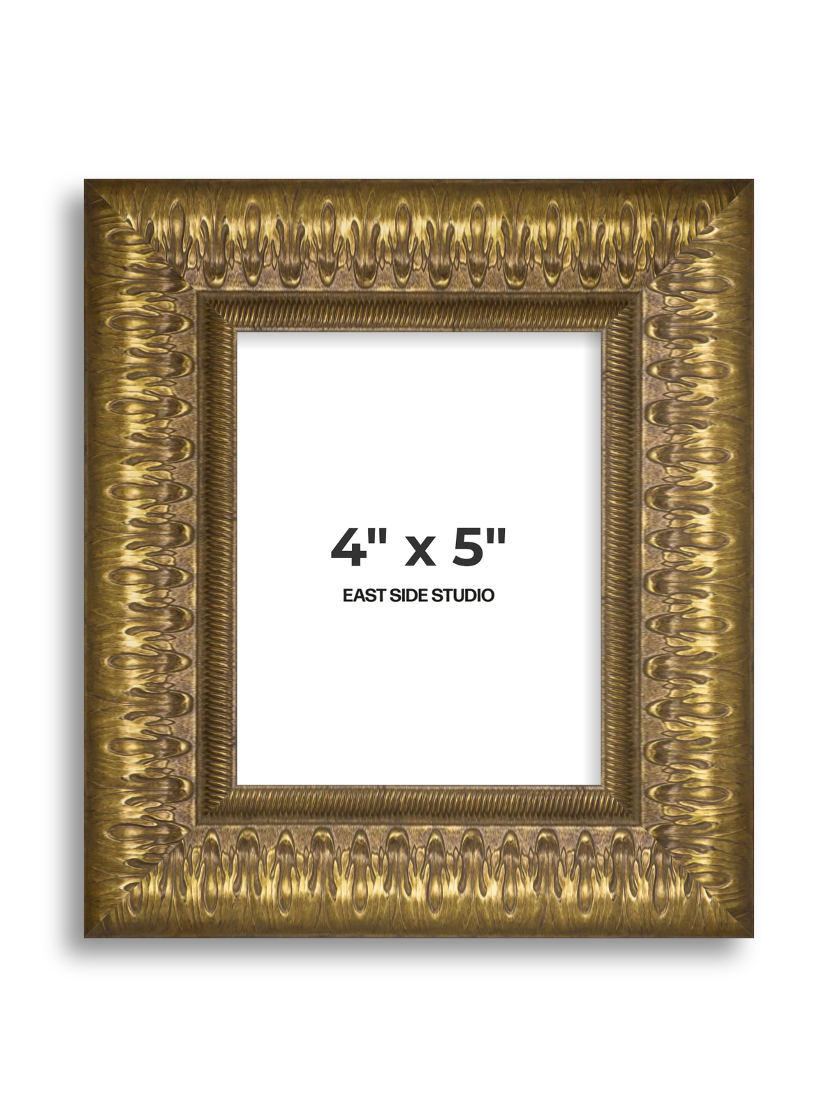 Plume Gold 4" x 5" picture frame