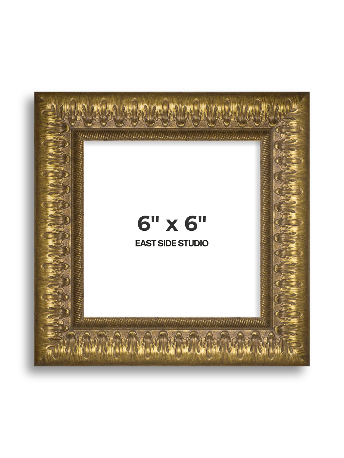 Plume Gold 6" x 6" picture frame