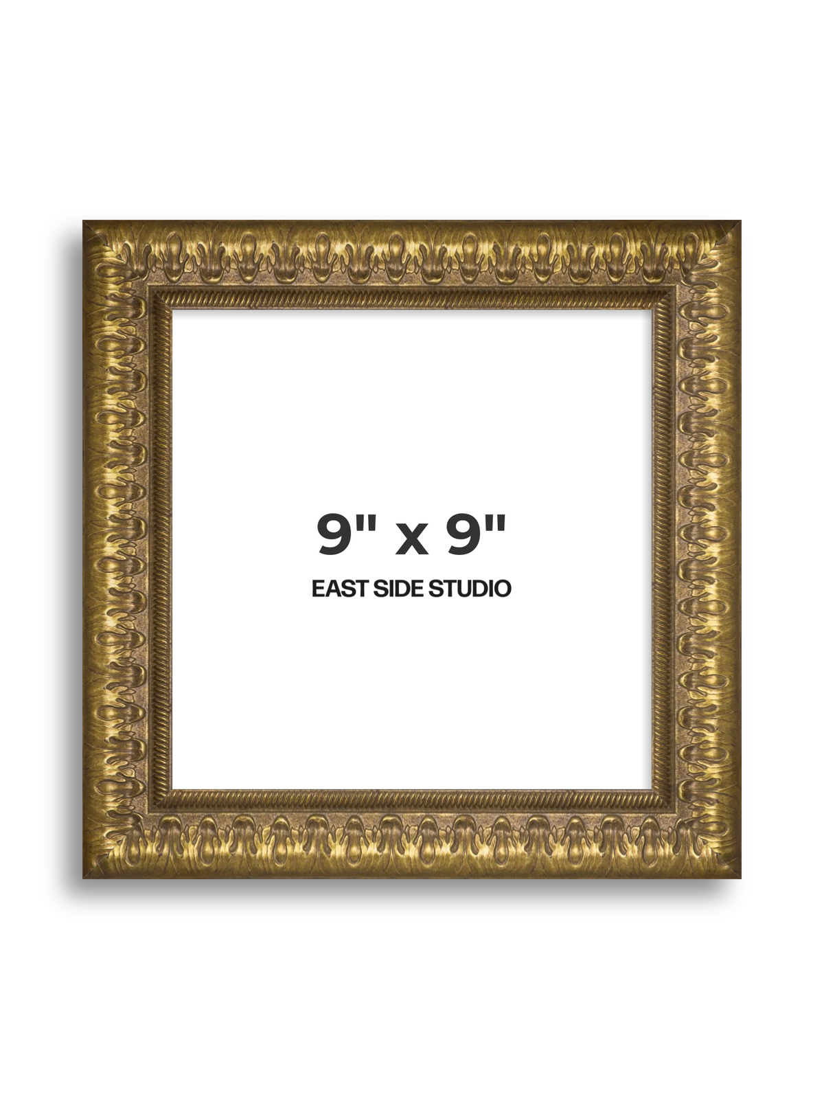 Plume Gold 9" x 9" picture frame