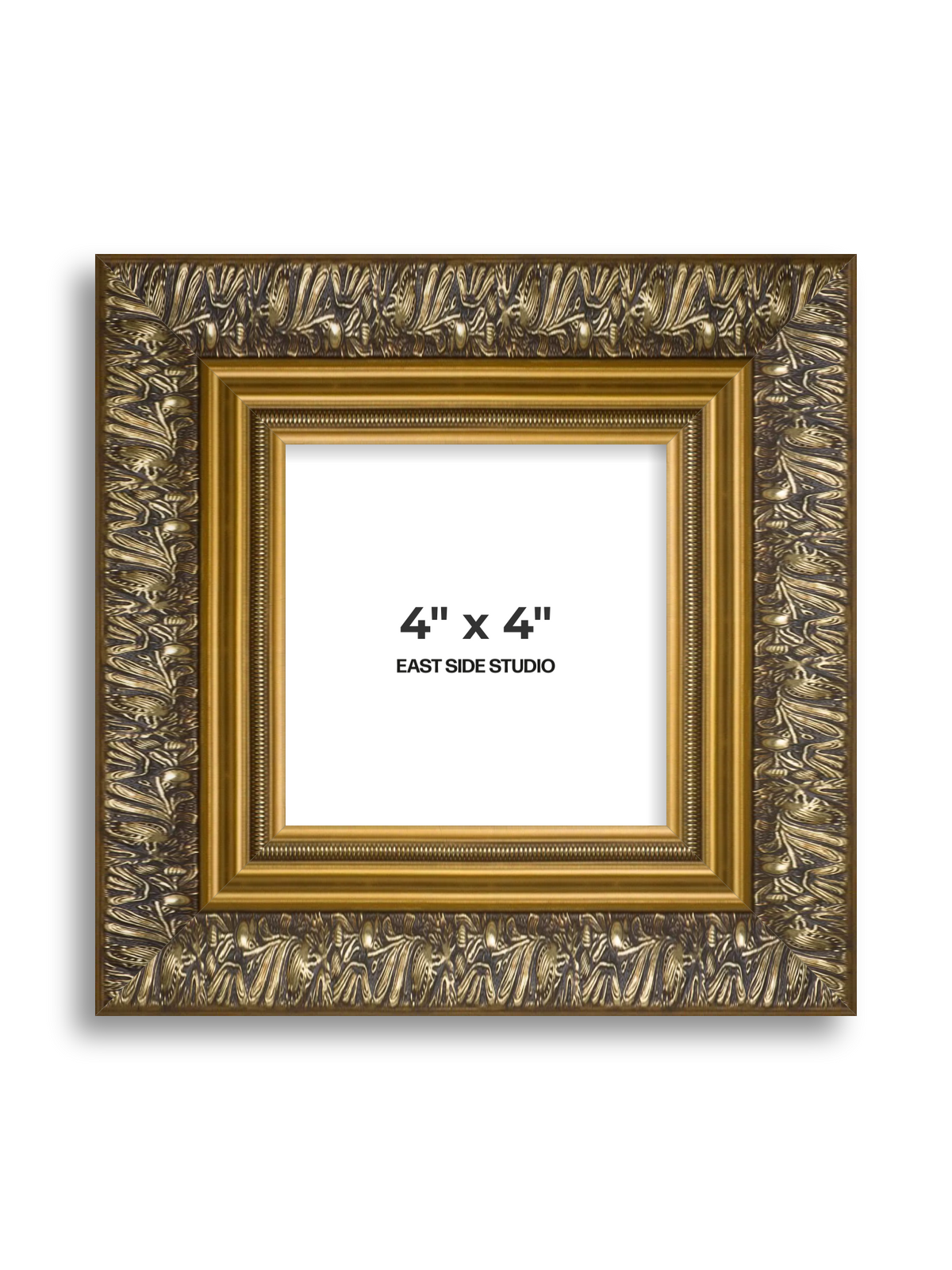 Acanthus Gold 4" x 4" picture frame