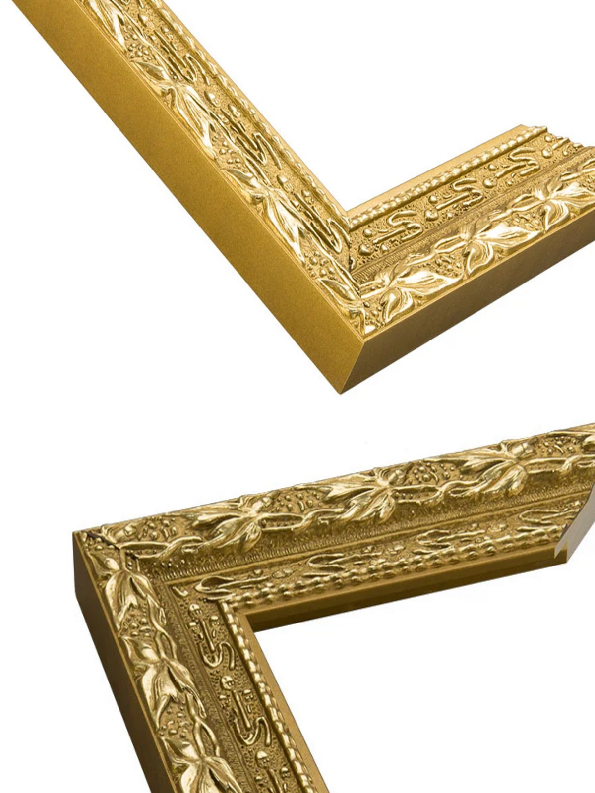 Verdure Gold picture frame chevron view