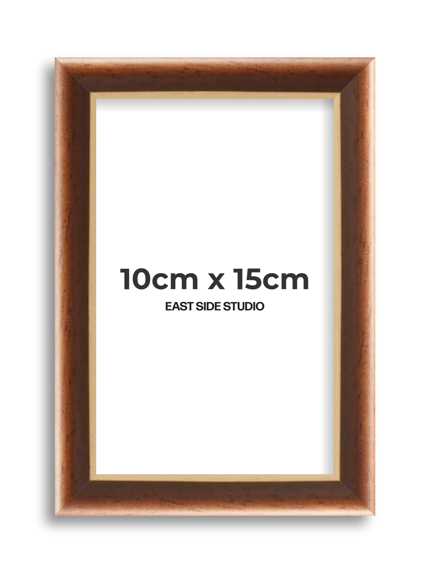 Antique Walnut & Gold 10cm x 15cm picture frame
