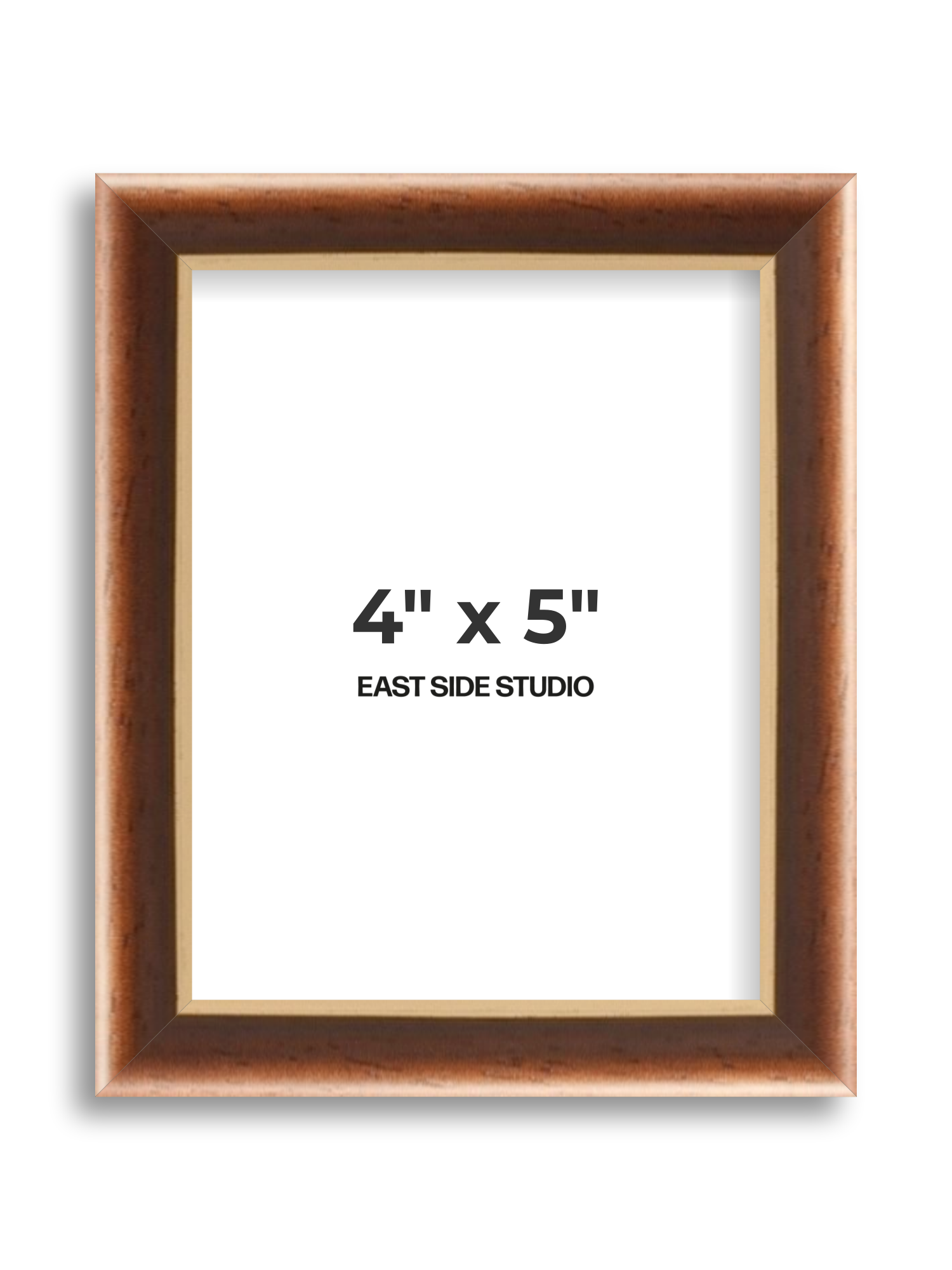 Antique Walnut & Gold 4" x 5" picture frame