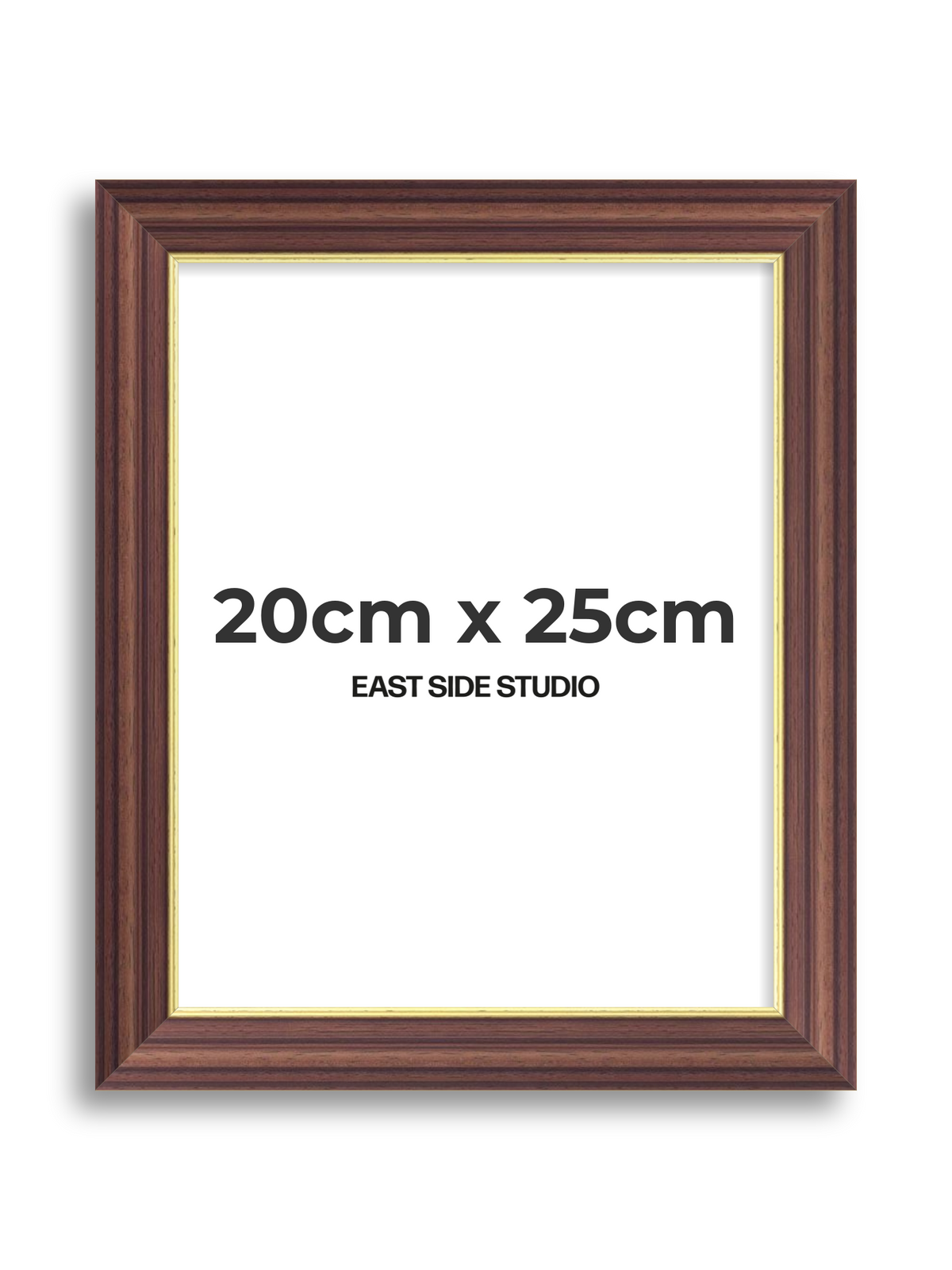 Antique Walnut & Gold 20cm x 25cm picture frame
