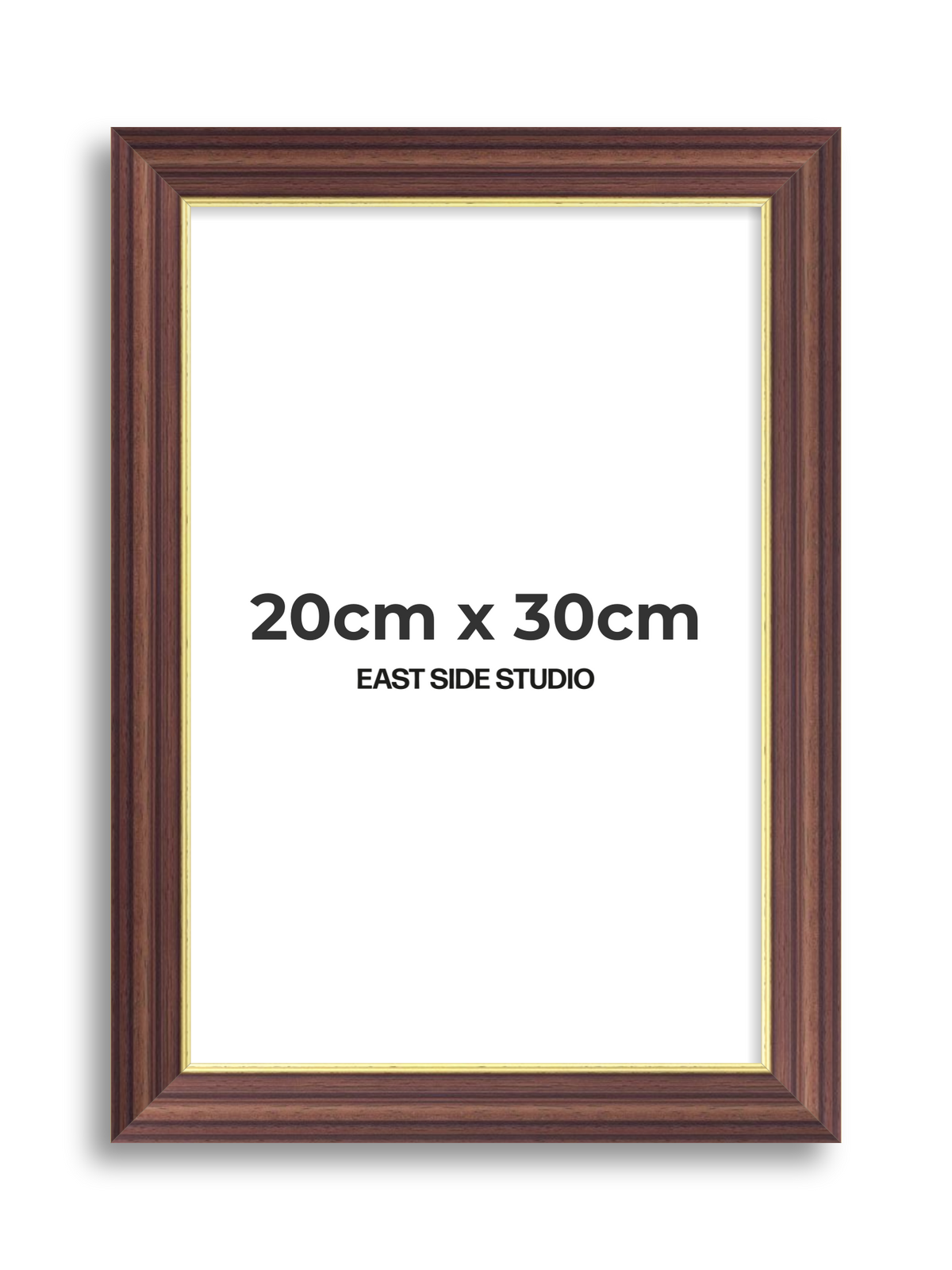Antique Walnut & Gold 20cm x 30cm picture frame