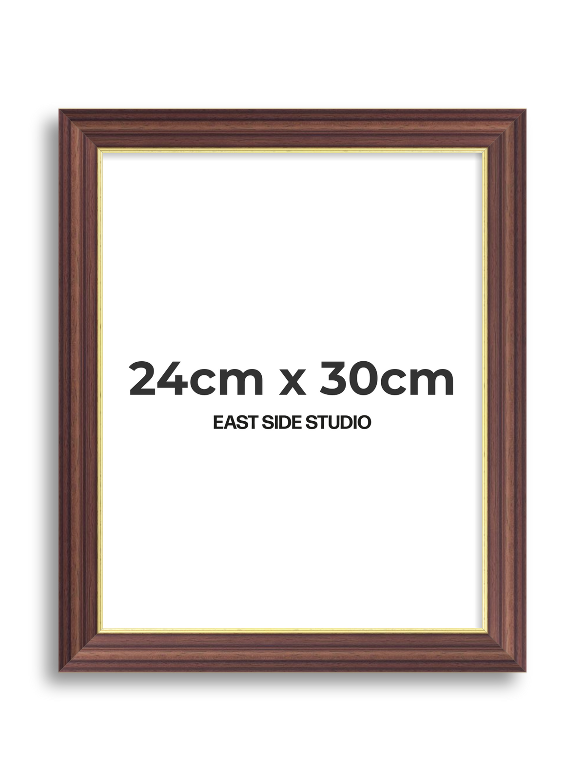 Antique Walnut & Gold 24cm x 30cm picture frame