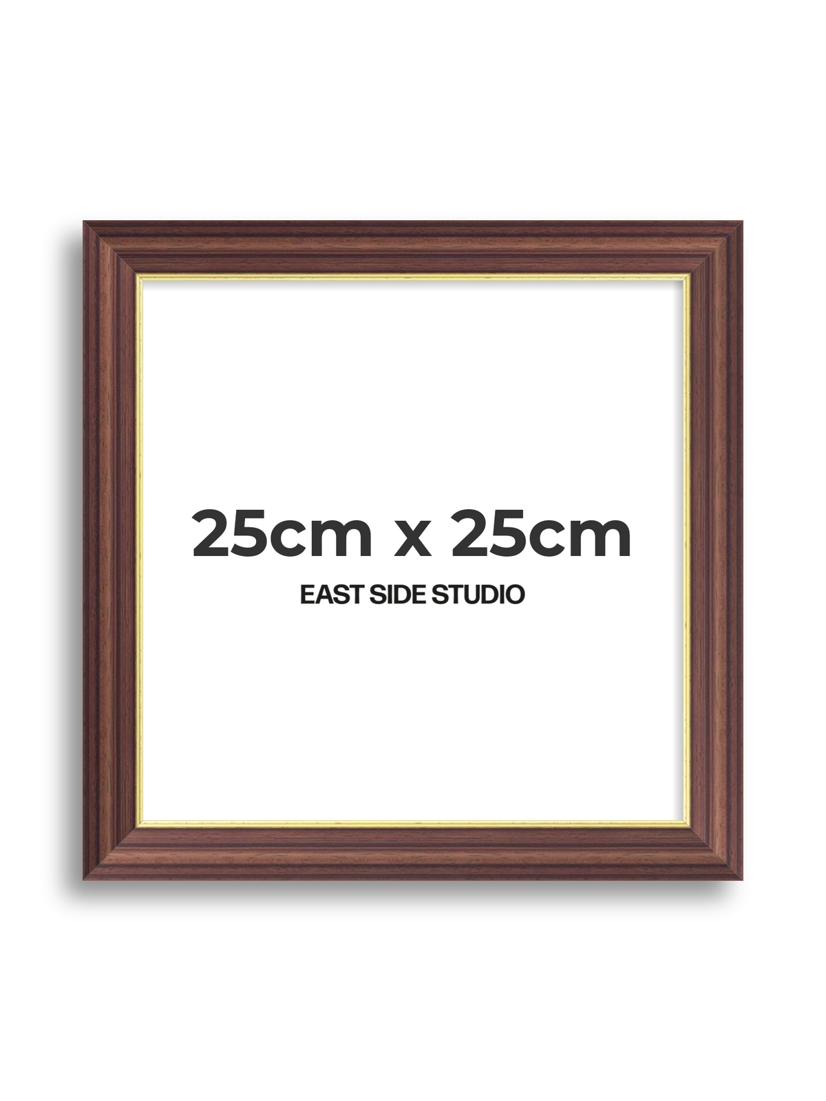 Antique Walnut & Gold 25cm x 25cm picture frame