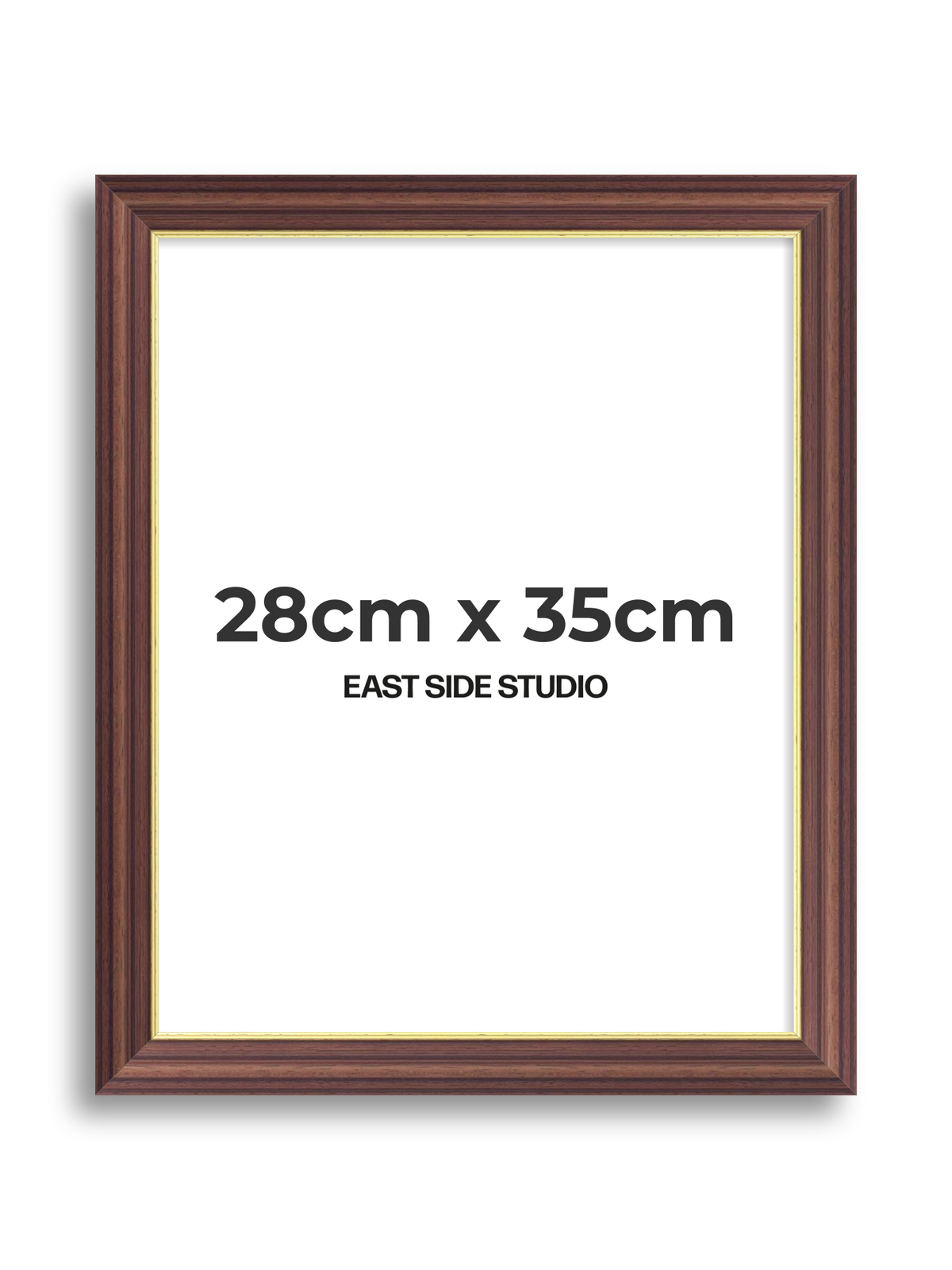 Antique Walnut & Gold 28cm x 35cm picture frame