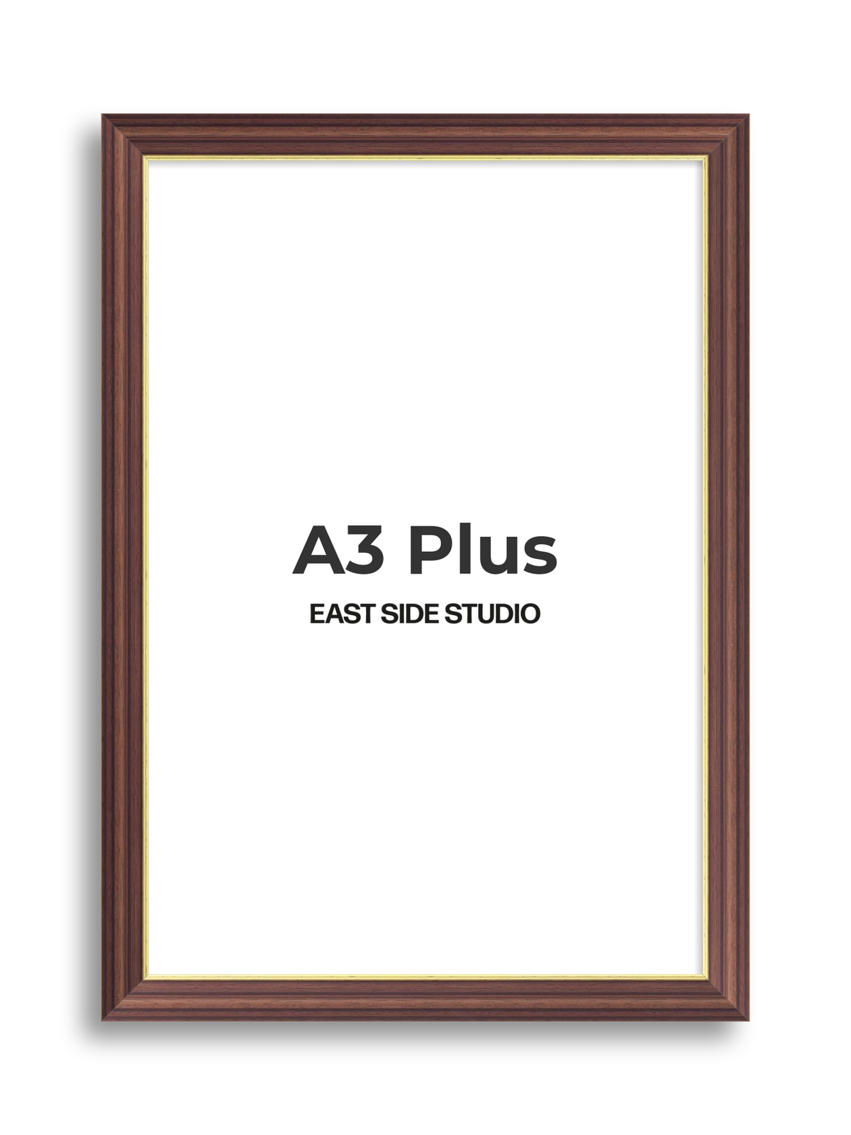 Antique Walnut & Gold A3 Plus picture frame