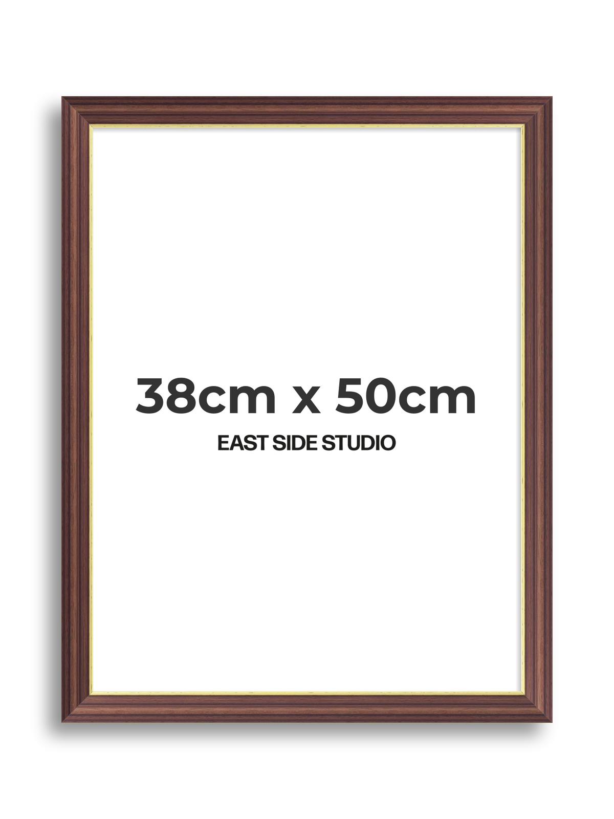 Antique Walnut & Gold 38cm x 50cm picture frame