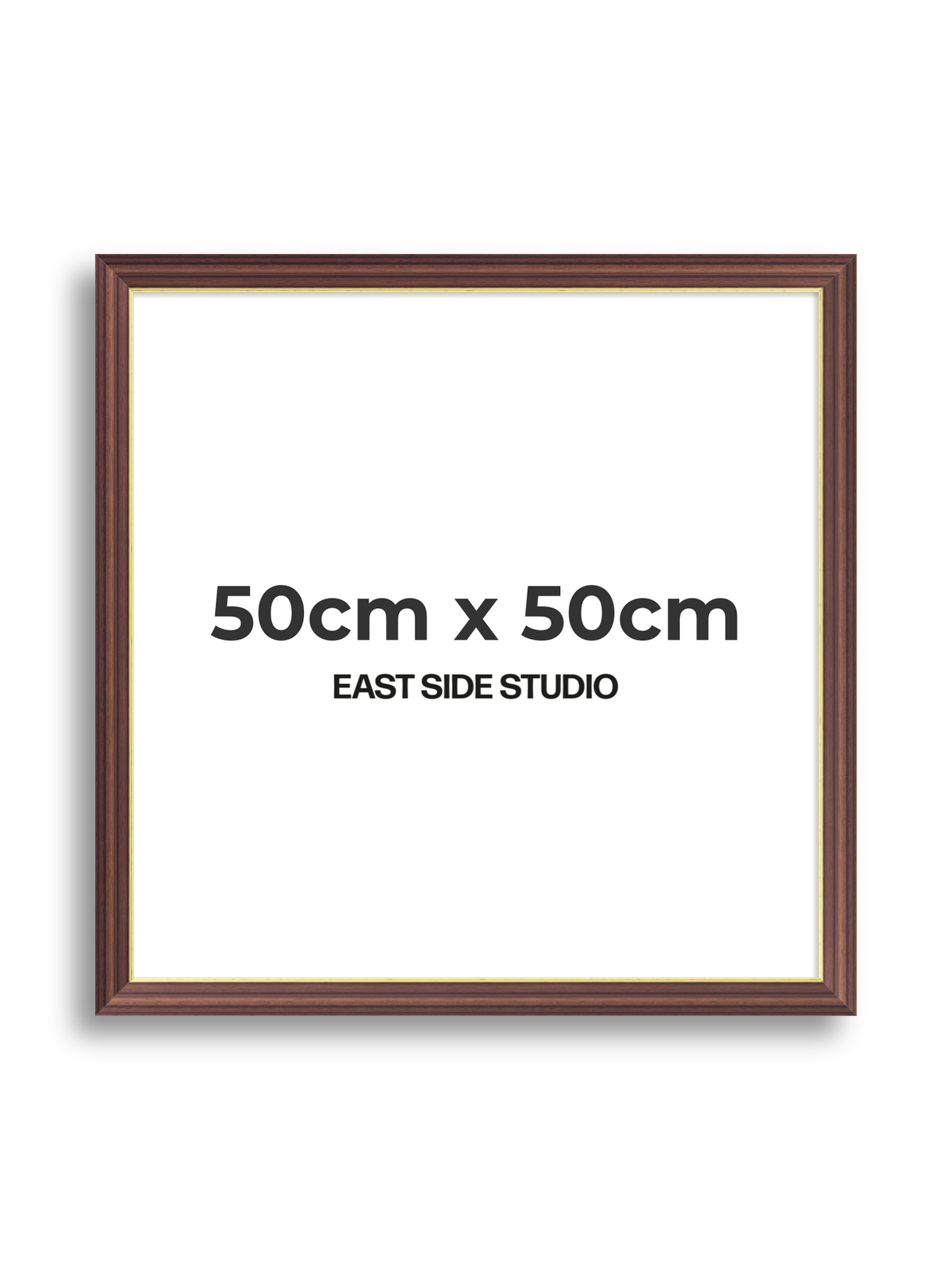 Antique Walnut & Gold 50cm x 50cm picture frame
