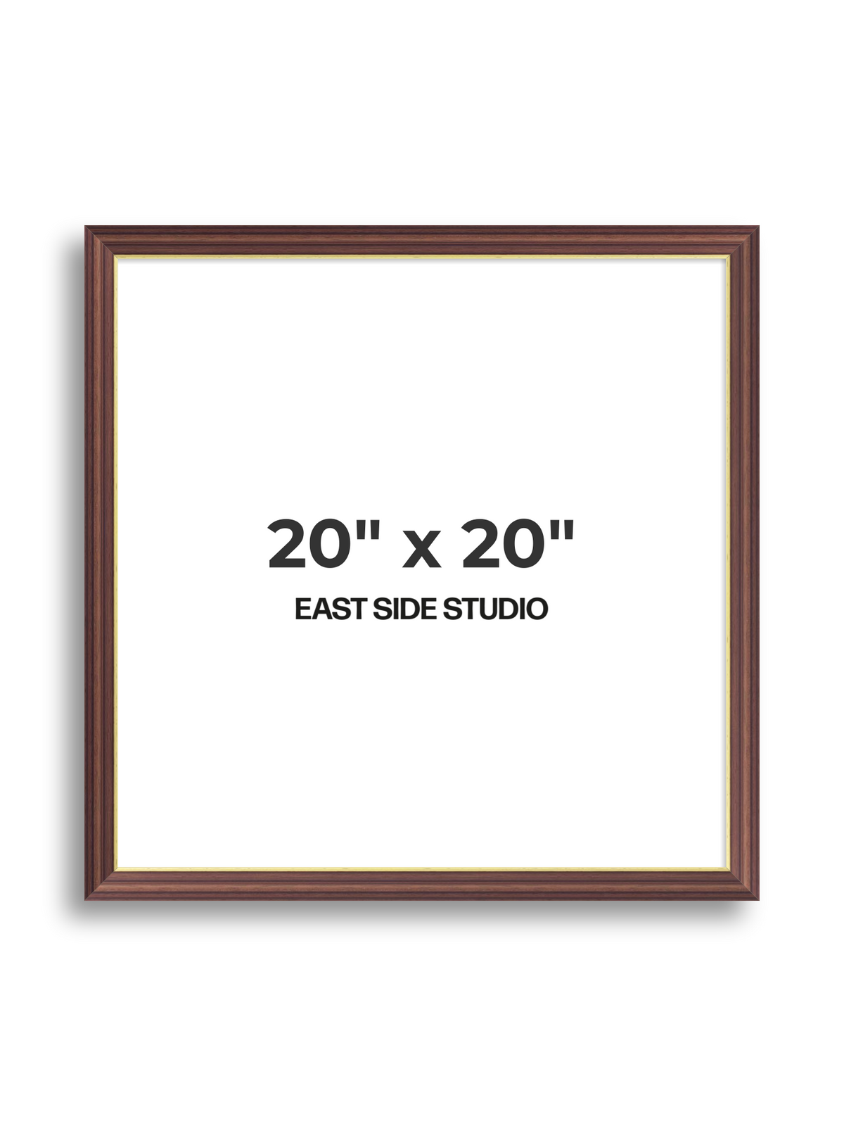 Antique Walnut & Gold 20" x 20" picture frame