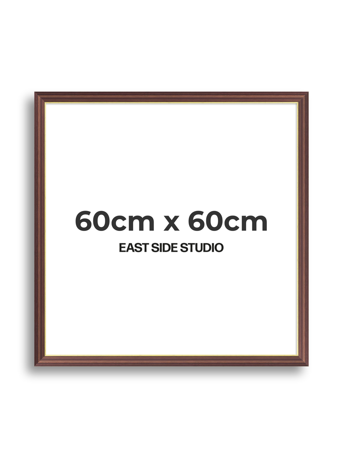 Antique Walnut & Gold 60cm x 60cm picture frame