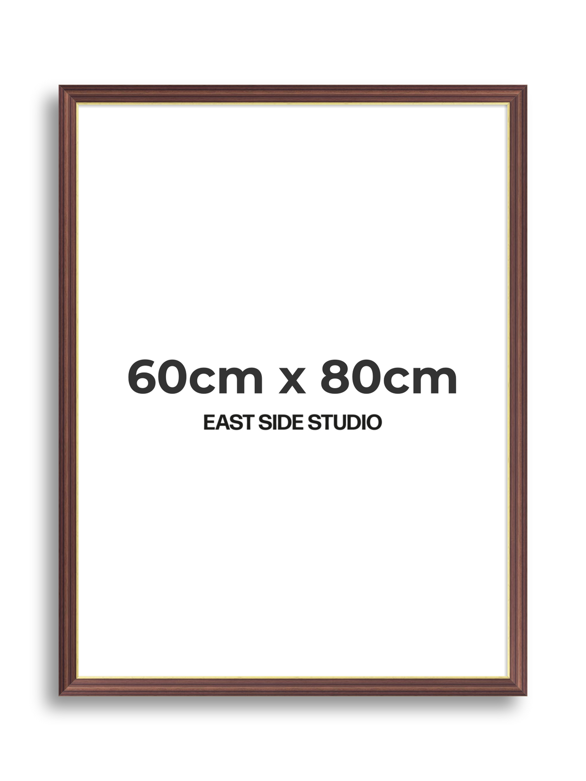 Antique Walnut & Gold 60cm x 80cm picture frame