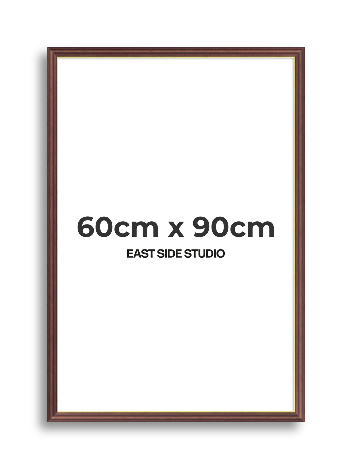 Antique Walnut & Gold 60cm x 90cm picture frame