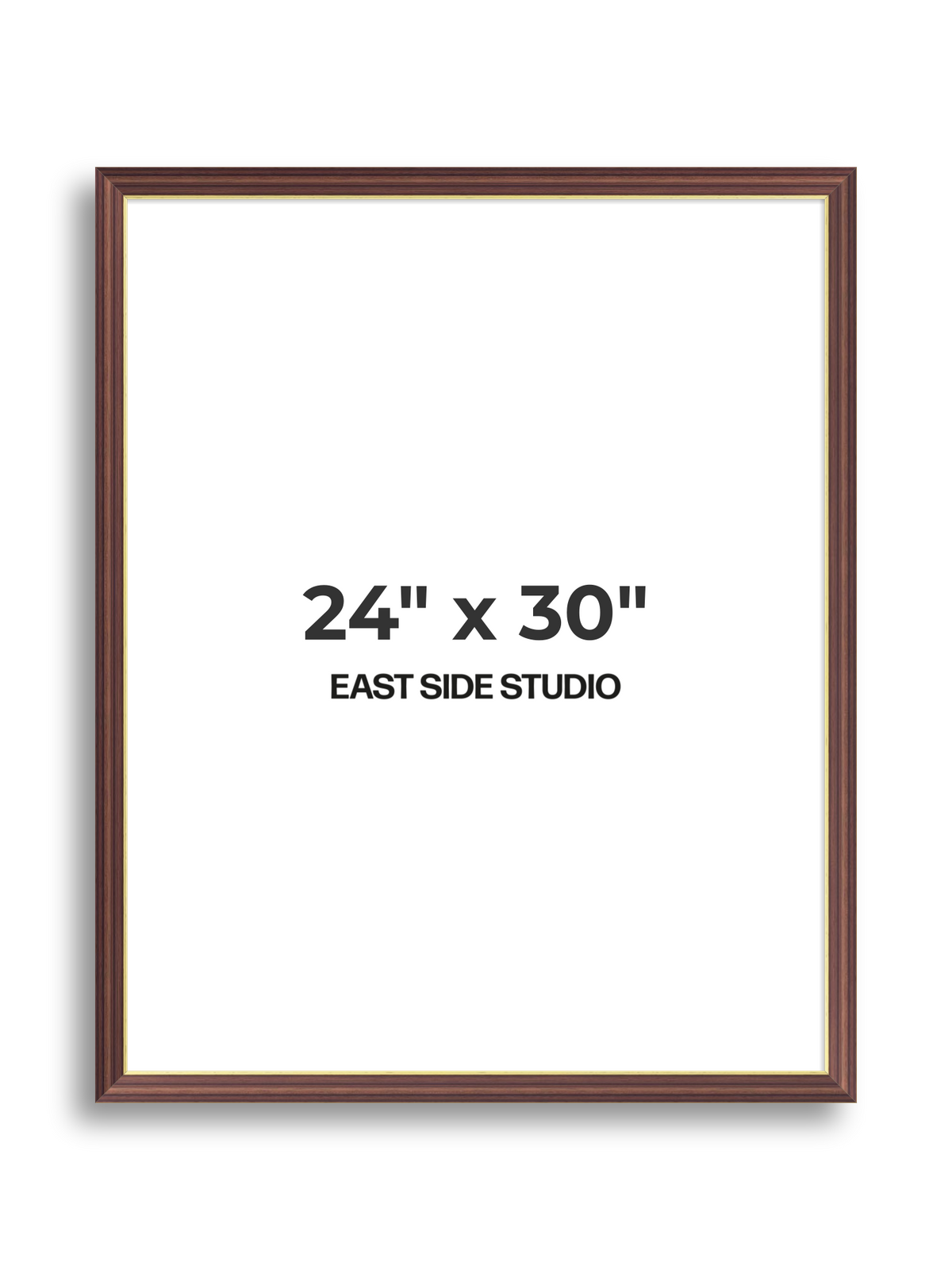 Antique Walnut & Gold 24" x 30" picture frame