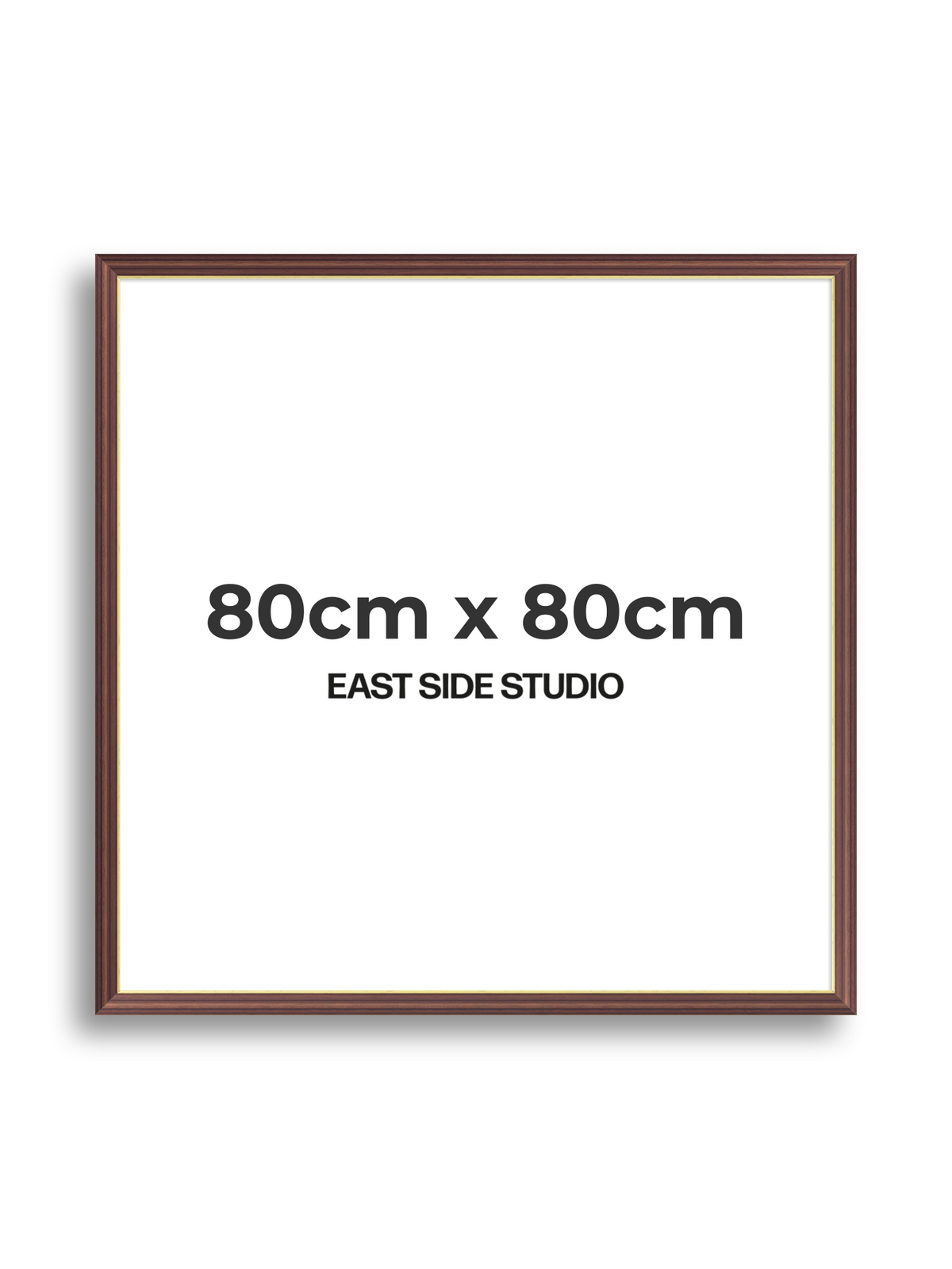 Antique Walnut & Gold 80cm x 80cm picture frame