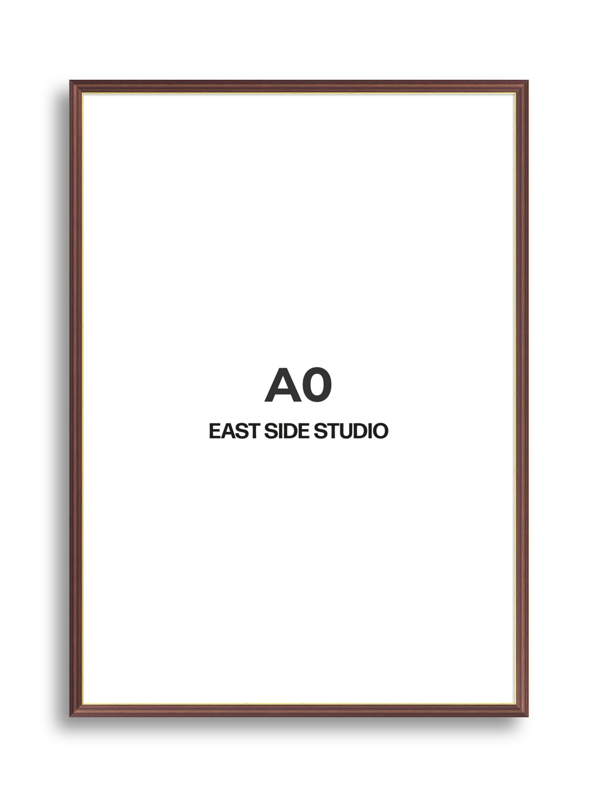 Antique Walnut & Gold A0 picture frame