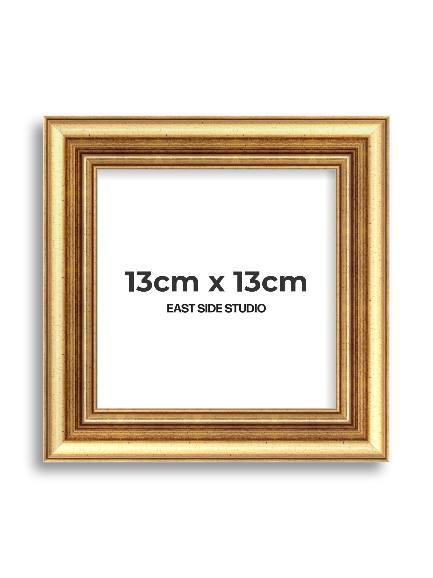 Cushioned Gold 13cm x 13cm picture frame