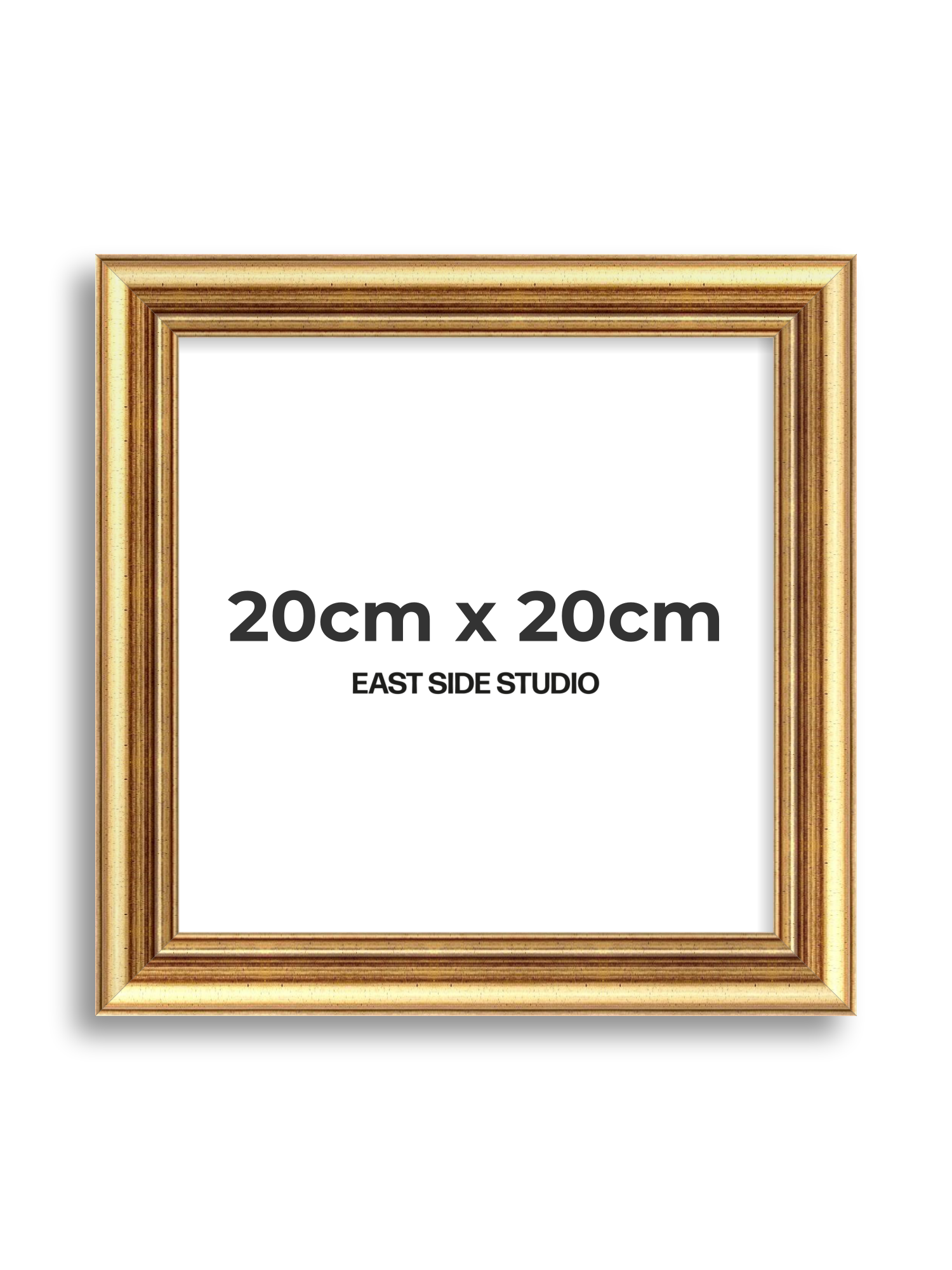 Cushioned Gold 20cm x 20cm picture frame