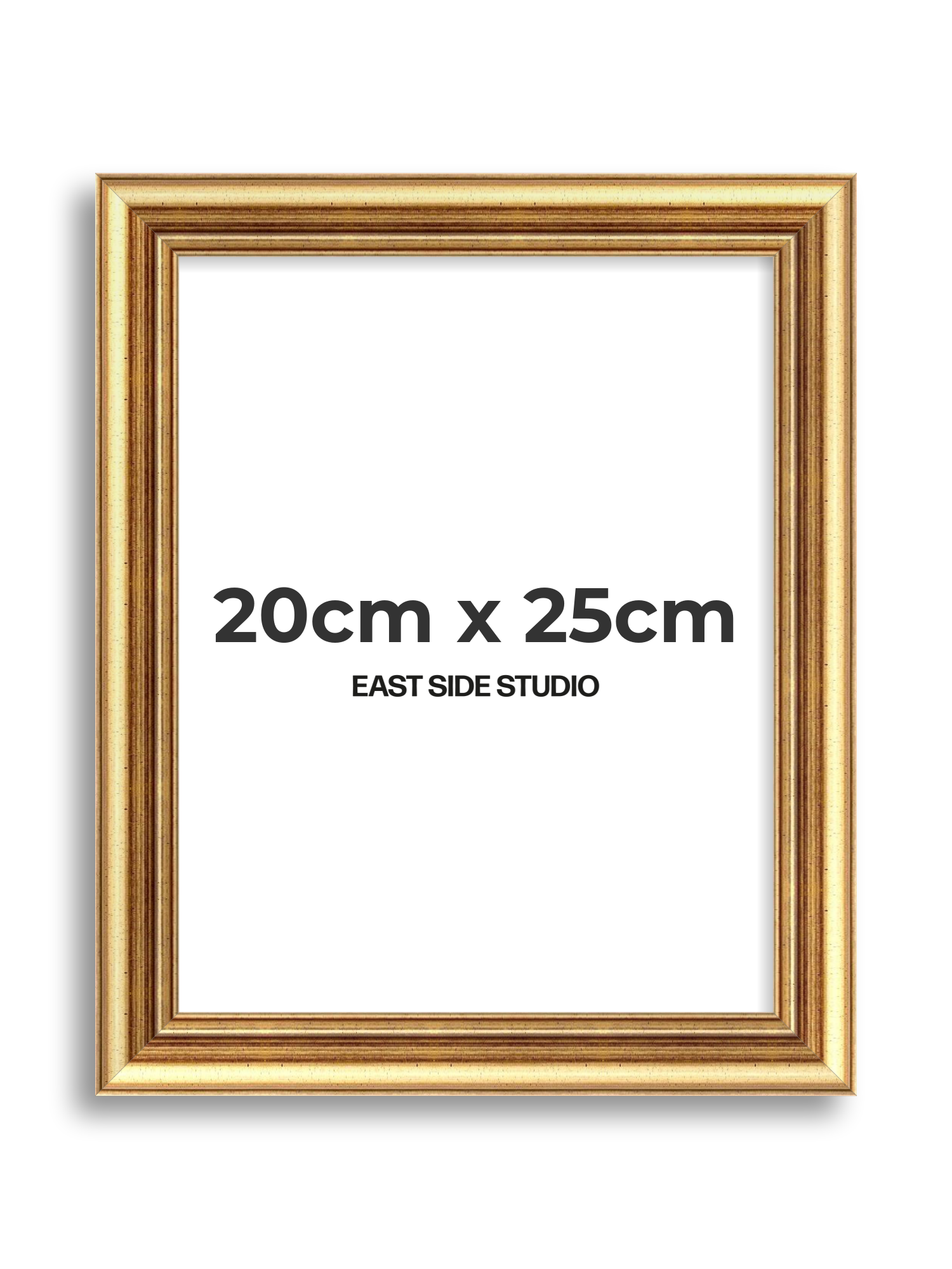 Cushioned Gold 20cm x 25cm picture frame
