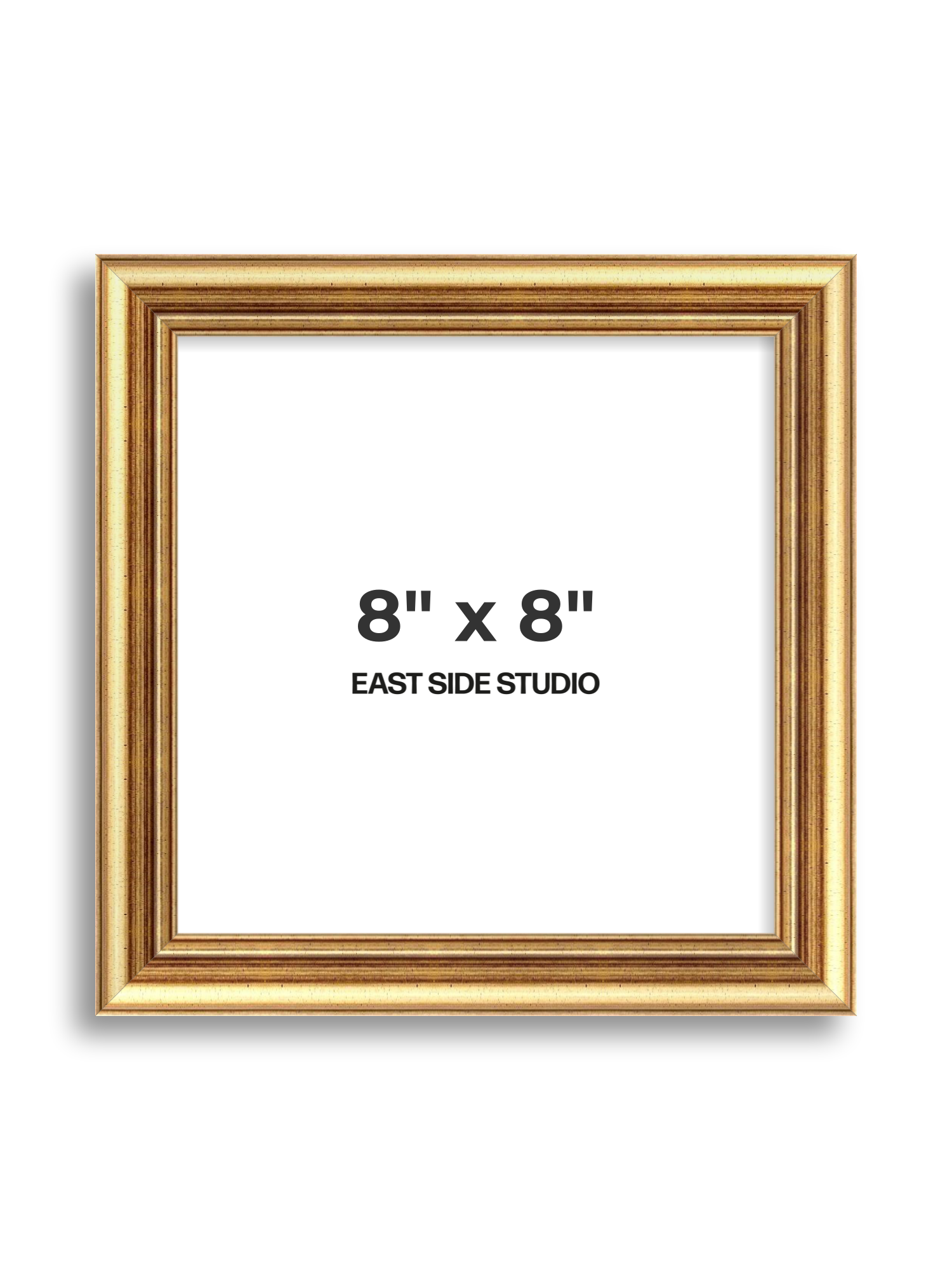 Cushioned Gold 8" x 8" picture frame