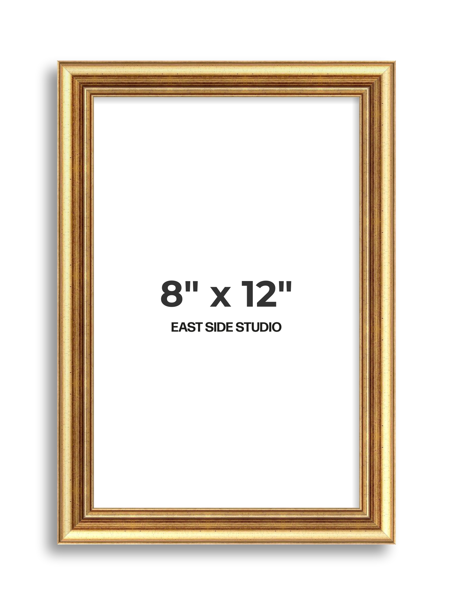 Cushioned Gold 8" x 12" picture frame