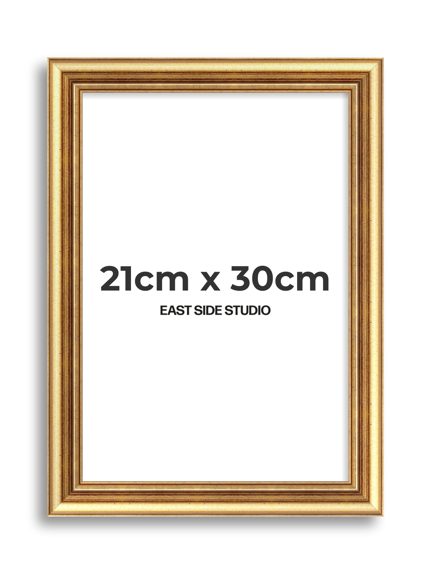 Cushioned Gold 21cm x 30cm picture frame