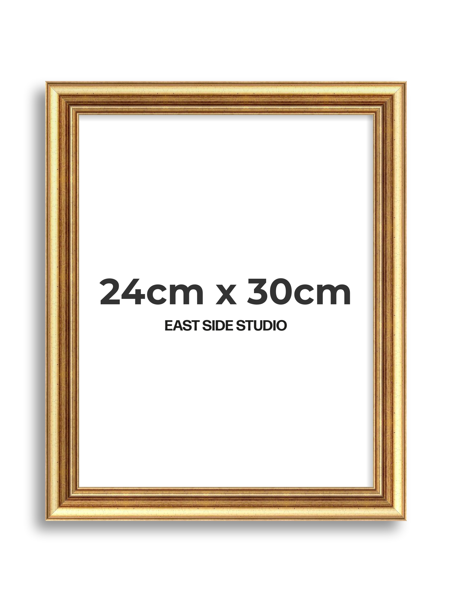 Cushioned Gold 24cm x 30cm picture frame