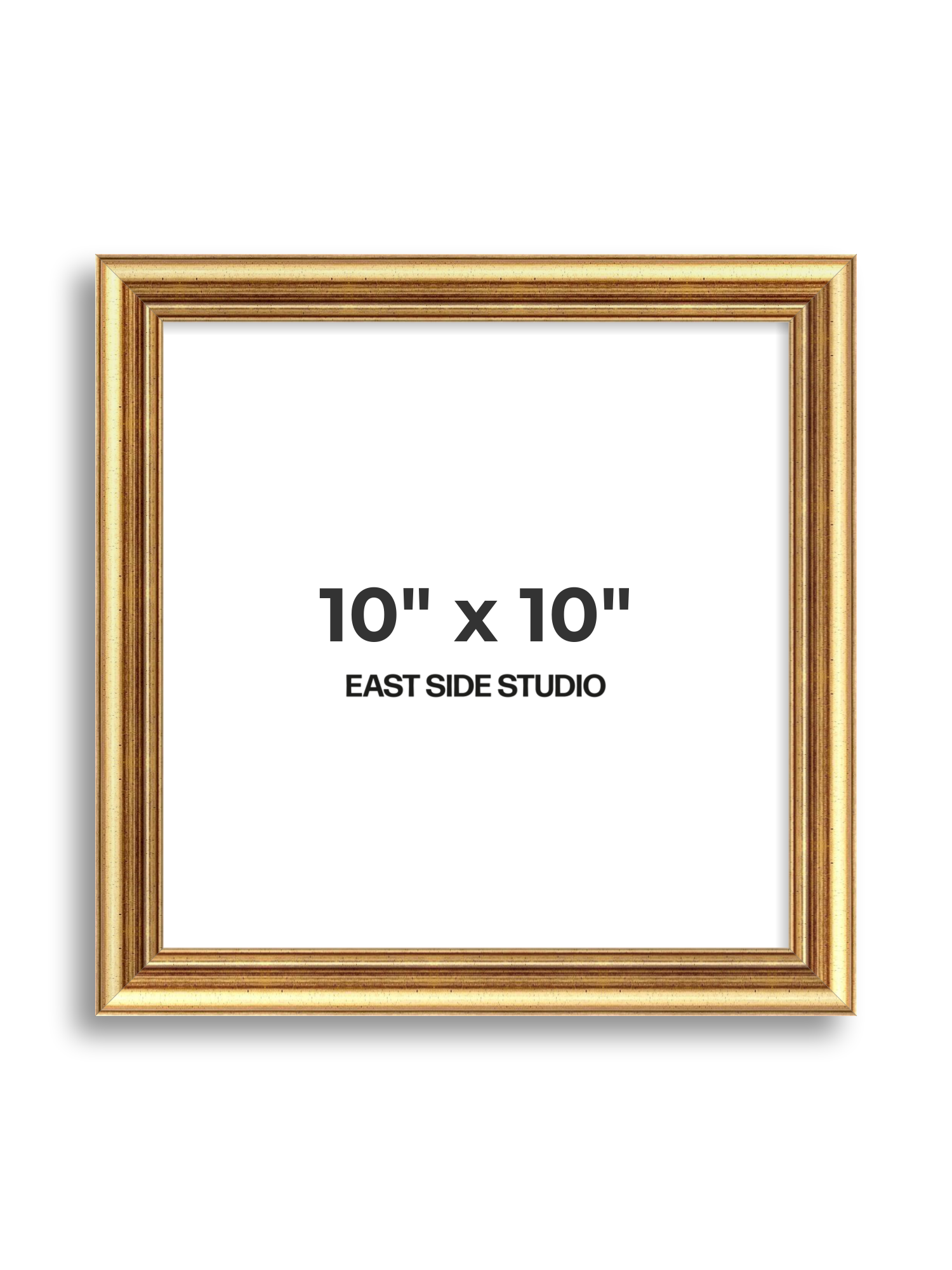 Cushioned Gold 10" x 10" picture frame
