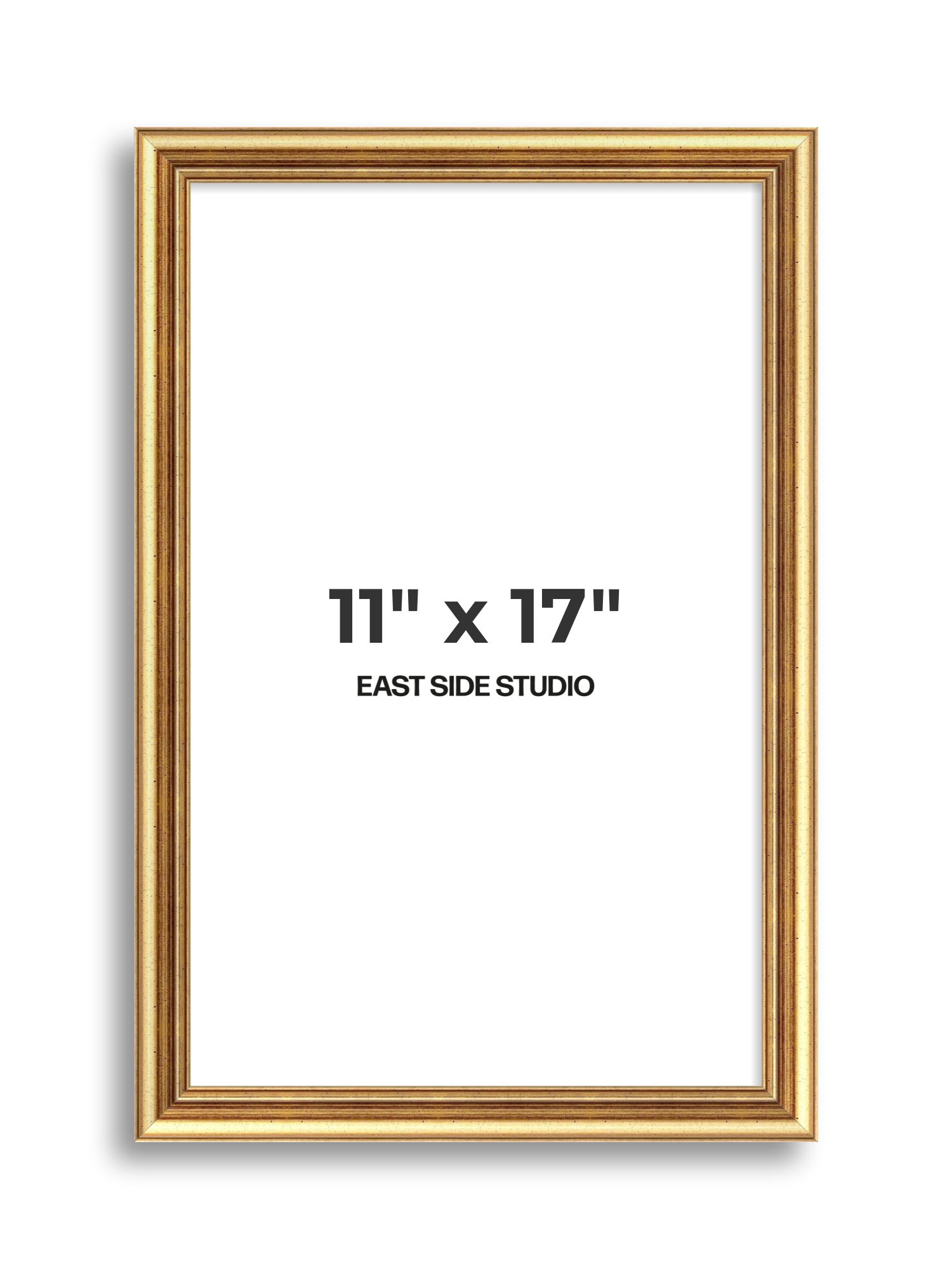 Cushioned Gold 11" x 17" picture frame