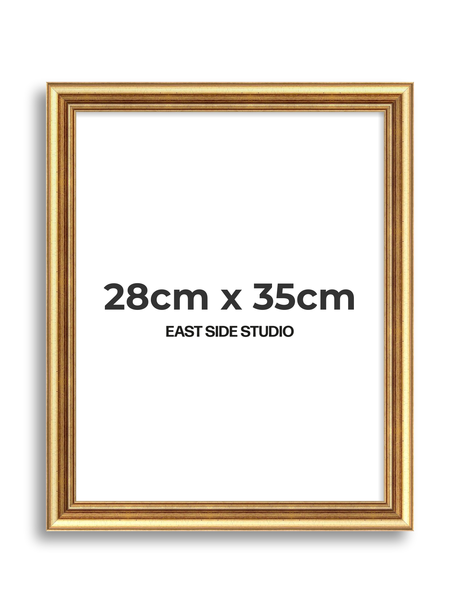 Cushioned Gold 28cm x 35cm picture frame