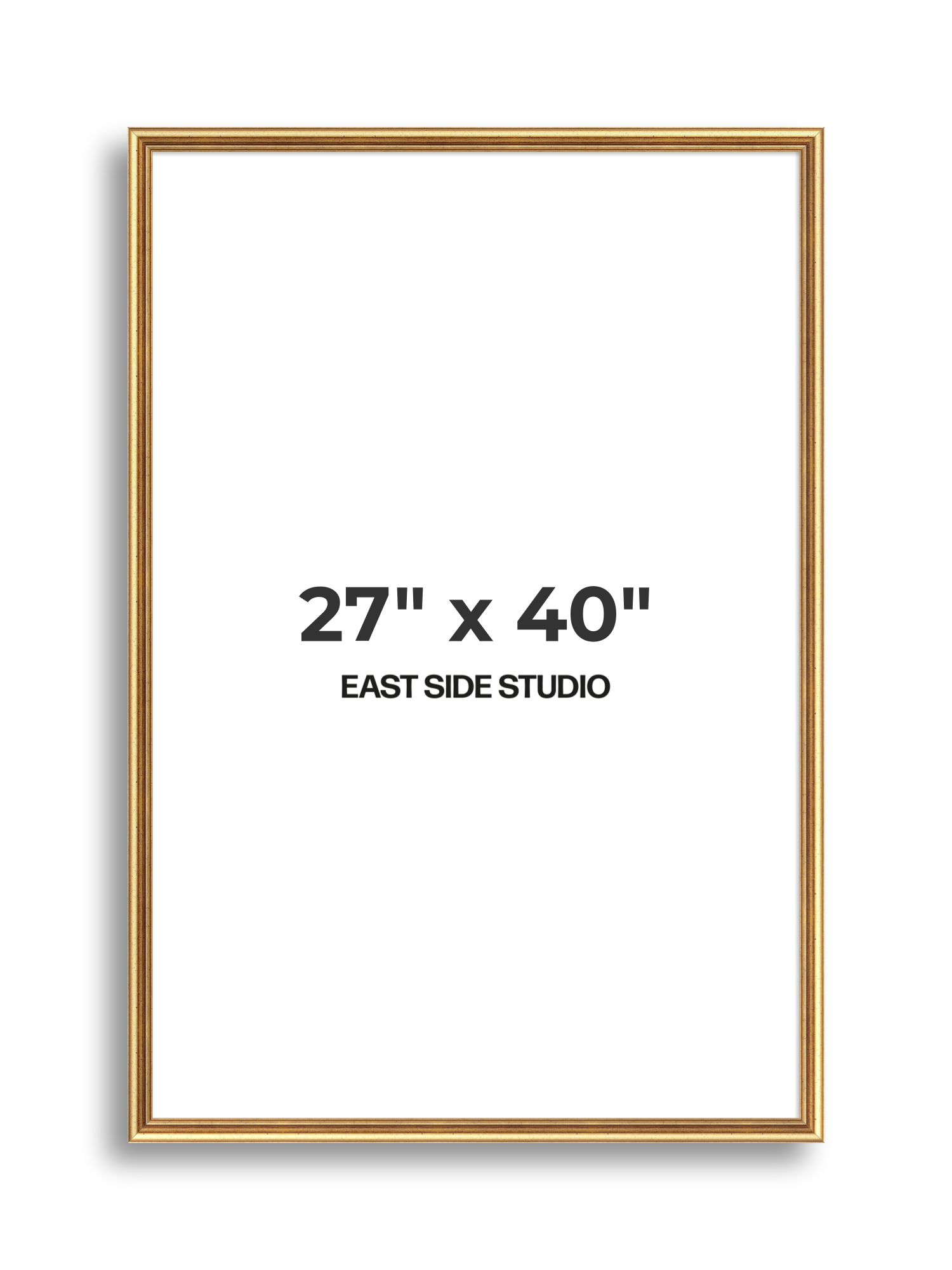 Cushioned Gold 27" x 40" picture frame